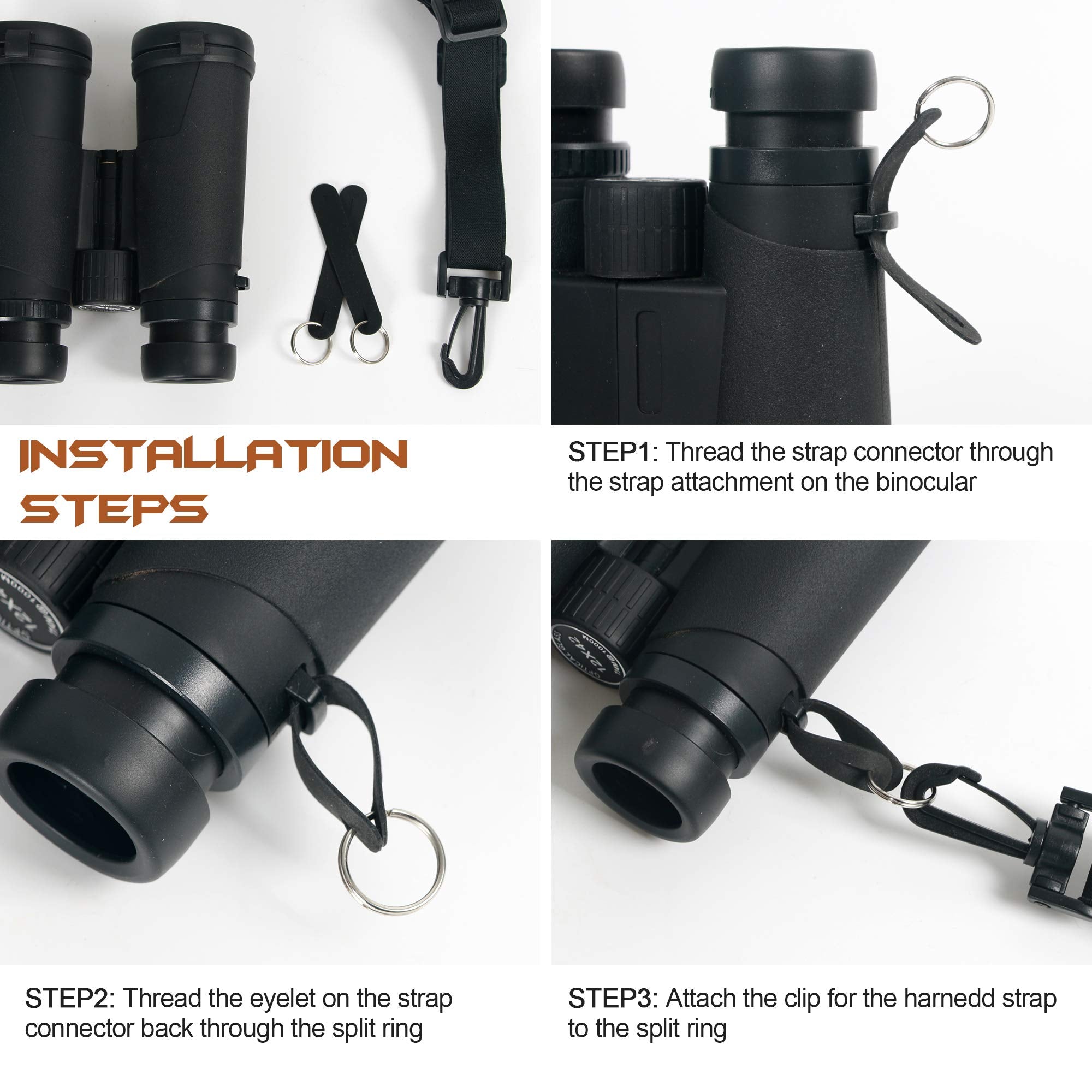 Binocular Harness Strap, X Shaped Decompression Binocular Strap, Binocular Chest Harness Suitable For Birding, Hunting, Hiking,