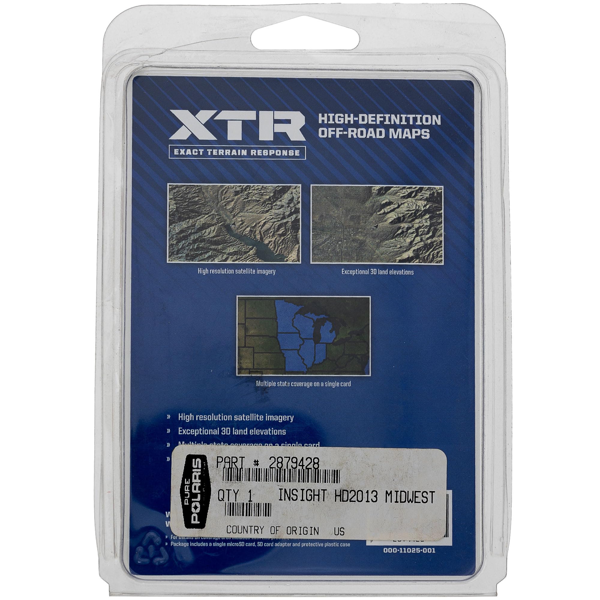 Polaris Oem Great Lakes Region Xtr Gps Hd Map Card Rzr Ranger 2879428