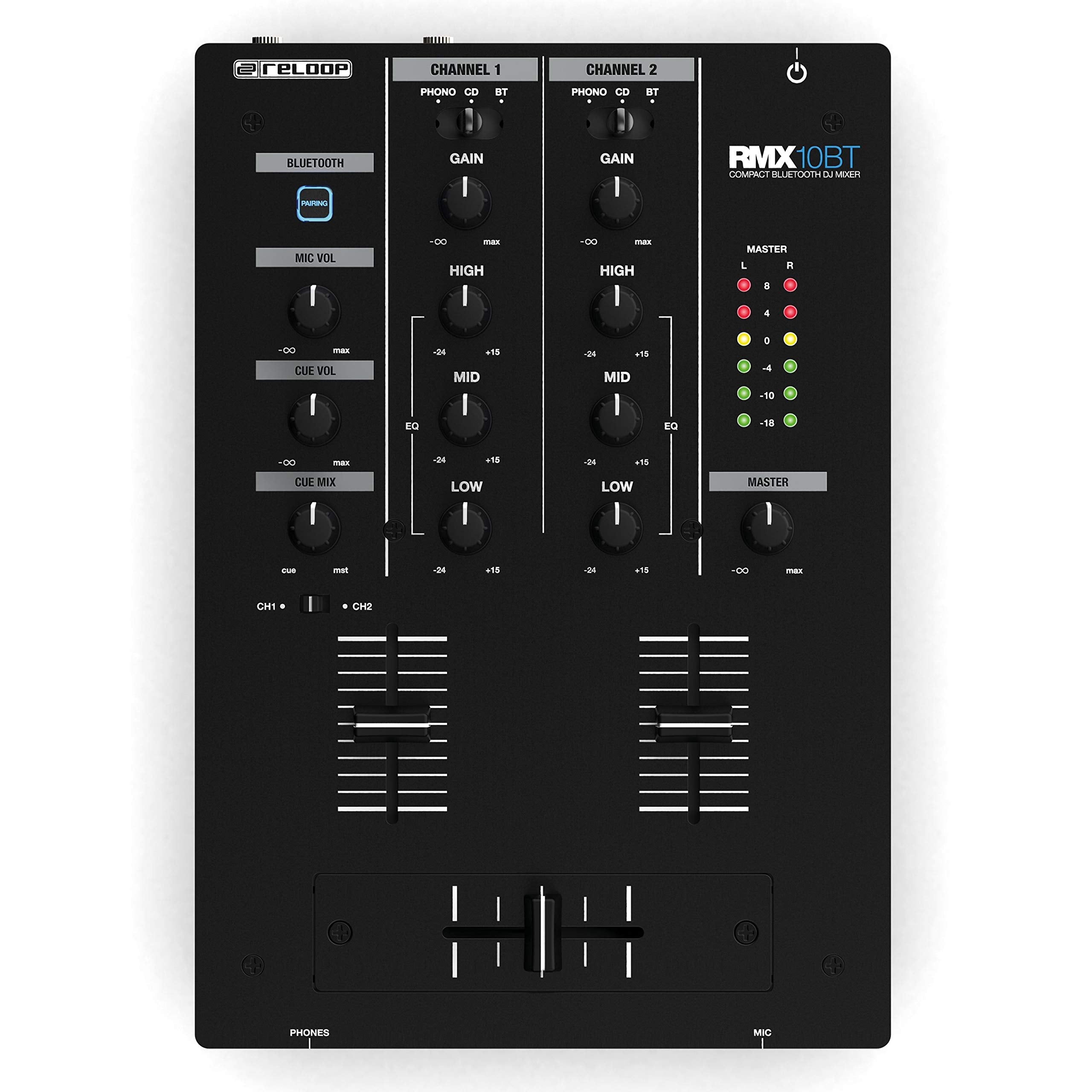 Reloop Rmx 10Bt Compact Bluetooth Dj Mixer