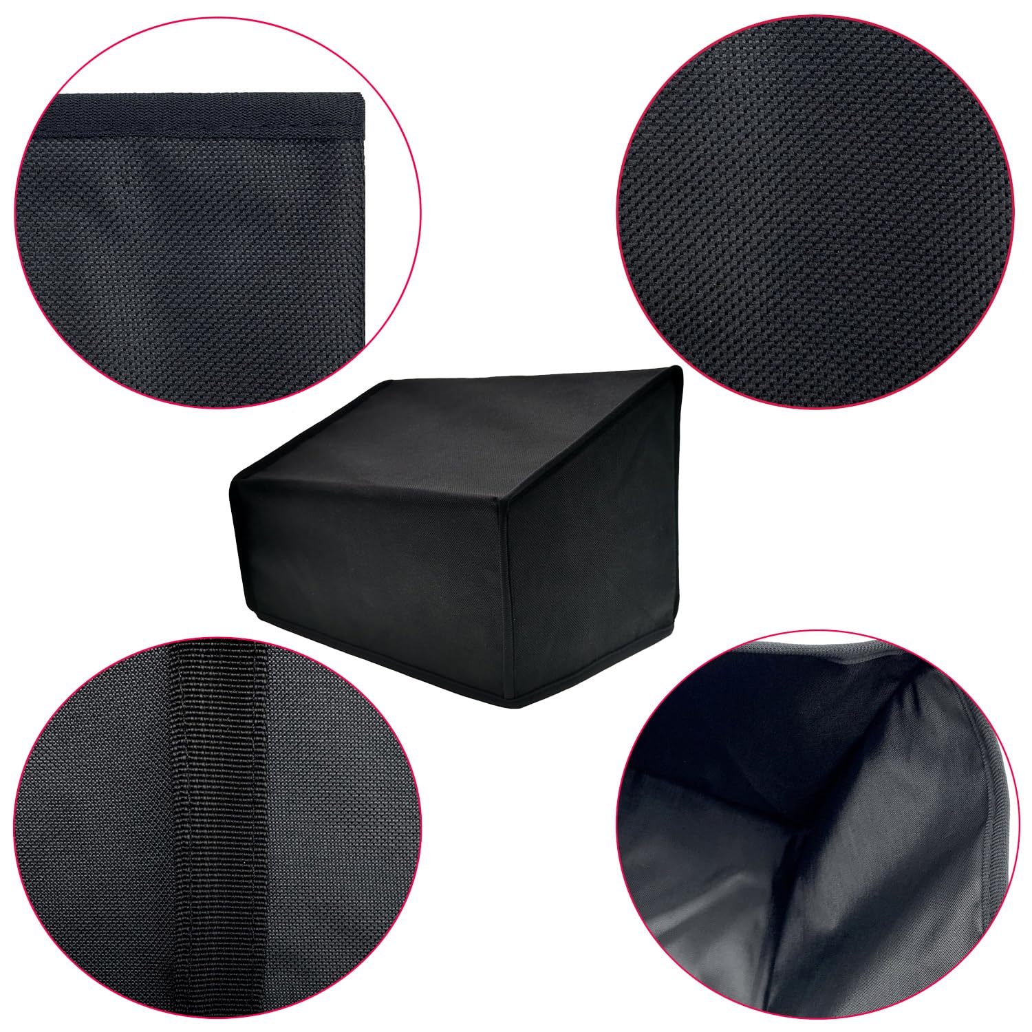 Wanty Black Antistatic Water Proof Dust Proof Nylon Fabric Printer Cover Case Protector For Fujitsu Scansnap Ix1400 / Ix500 / Ix