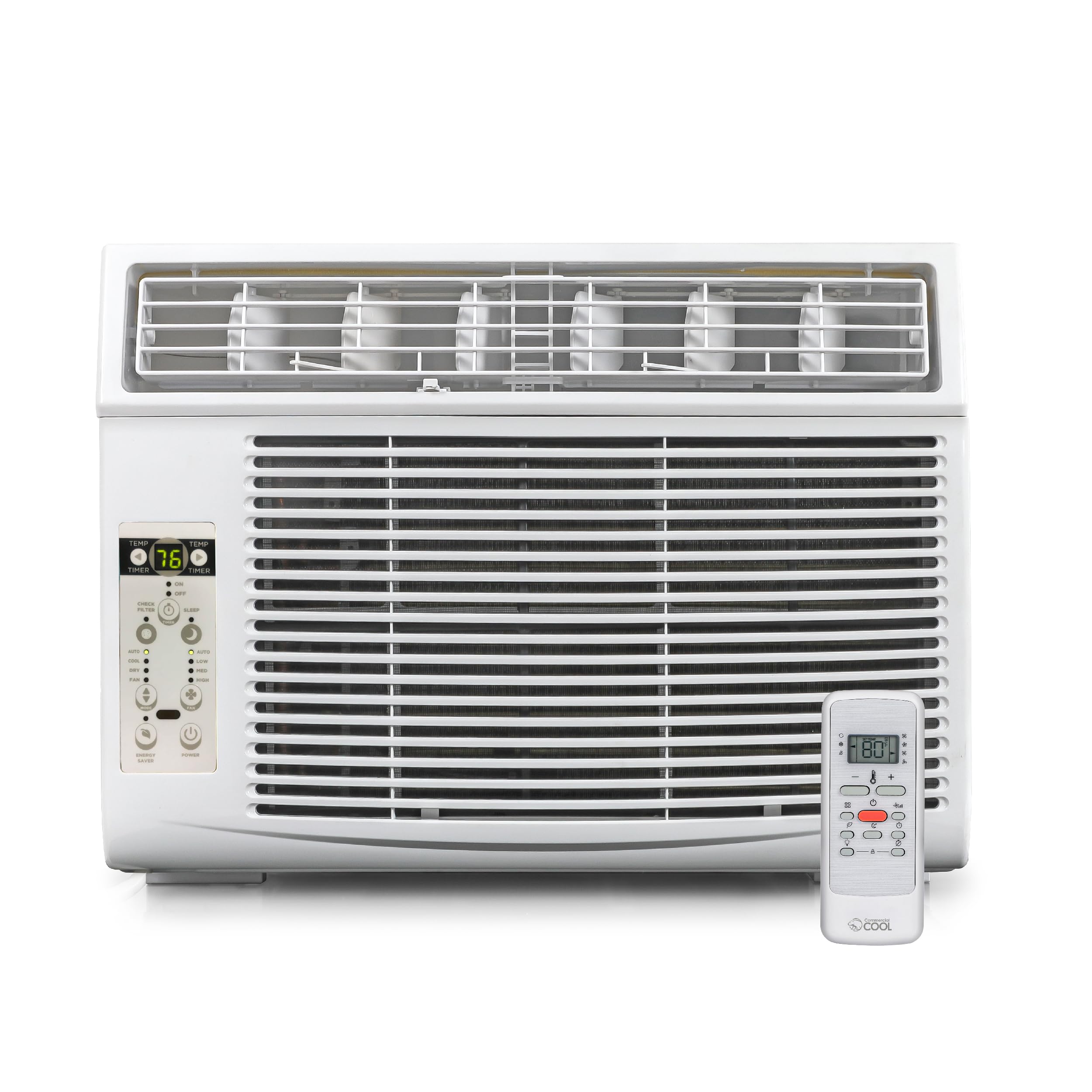 COMMERCIAL COOL 14,300 BTU Window Air Conditioner, Window AC with Full Function Remote Control and Electronic Thermostat, Air Co