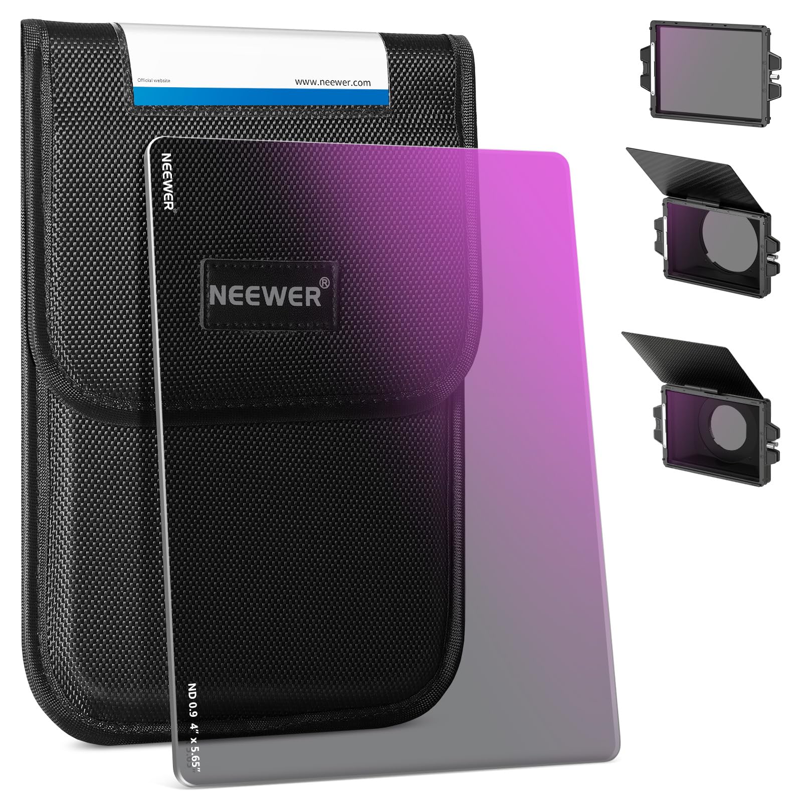 Neewer Nd0.9 (3 Stops) Square Nd Filter, 4''X5.65'' Dual Sided 30 Multi Nano Coated Cinema Neutral Density Filter For Neewer Mat