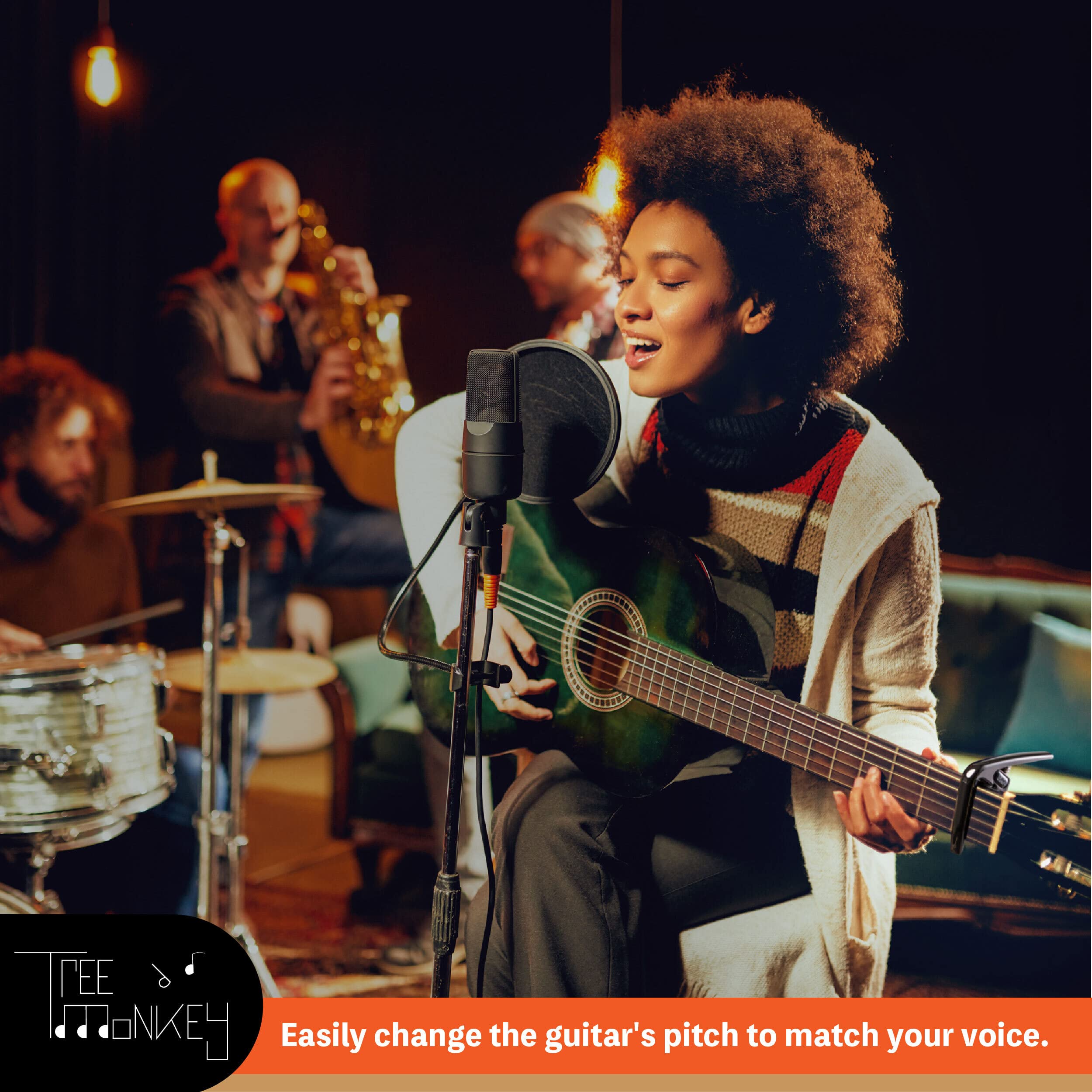 Performance Guitar Capo For Acoustic Guitars And Electric Guitars   Built To Last, No Fret Buzz, Perform With This Stylish Capo