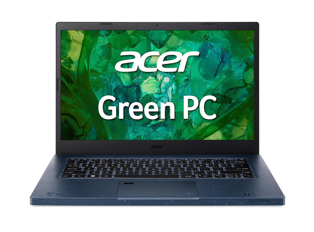 Acer Aspire Vero Av14 52P 55N4 Intel Evo Green Pc | 14'' Fhd Ips 100% Srgb Display | Intel Core I5 1335U | Intel Iris Xe Graphic