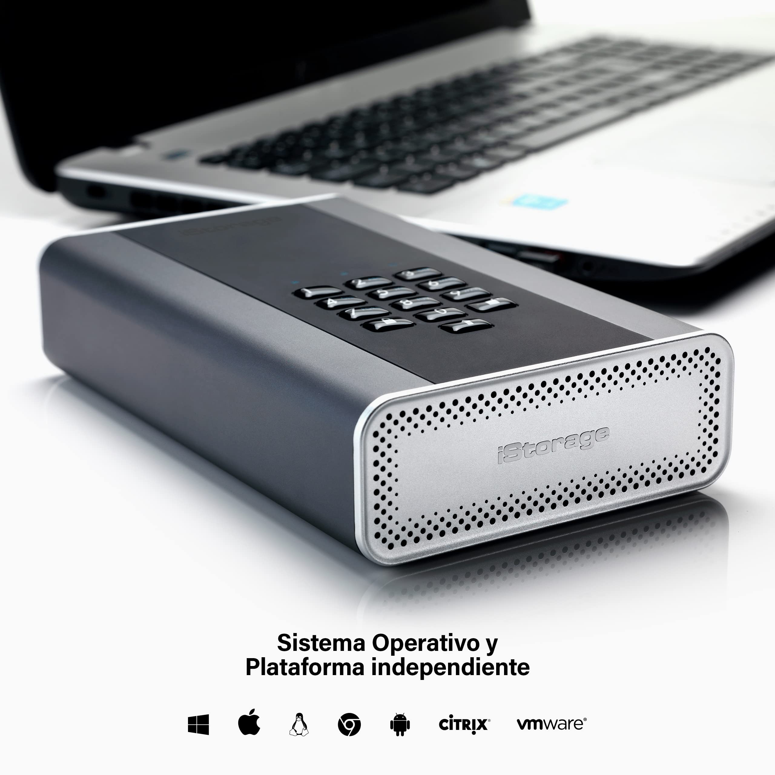Istorage Diskashur Dt2 256 Bit 16Tb | Fips Level 3 Certified | Secure Encrypted Desktop Hard Drive | Password Protected