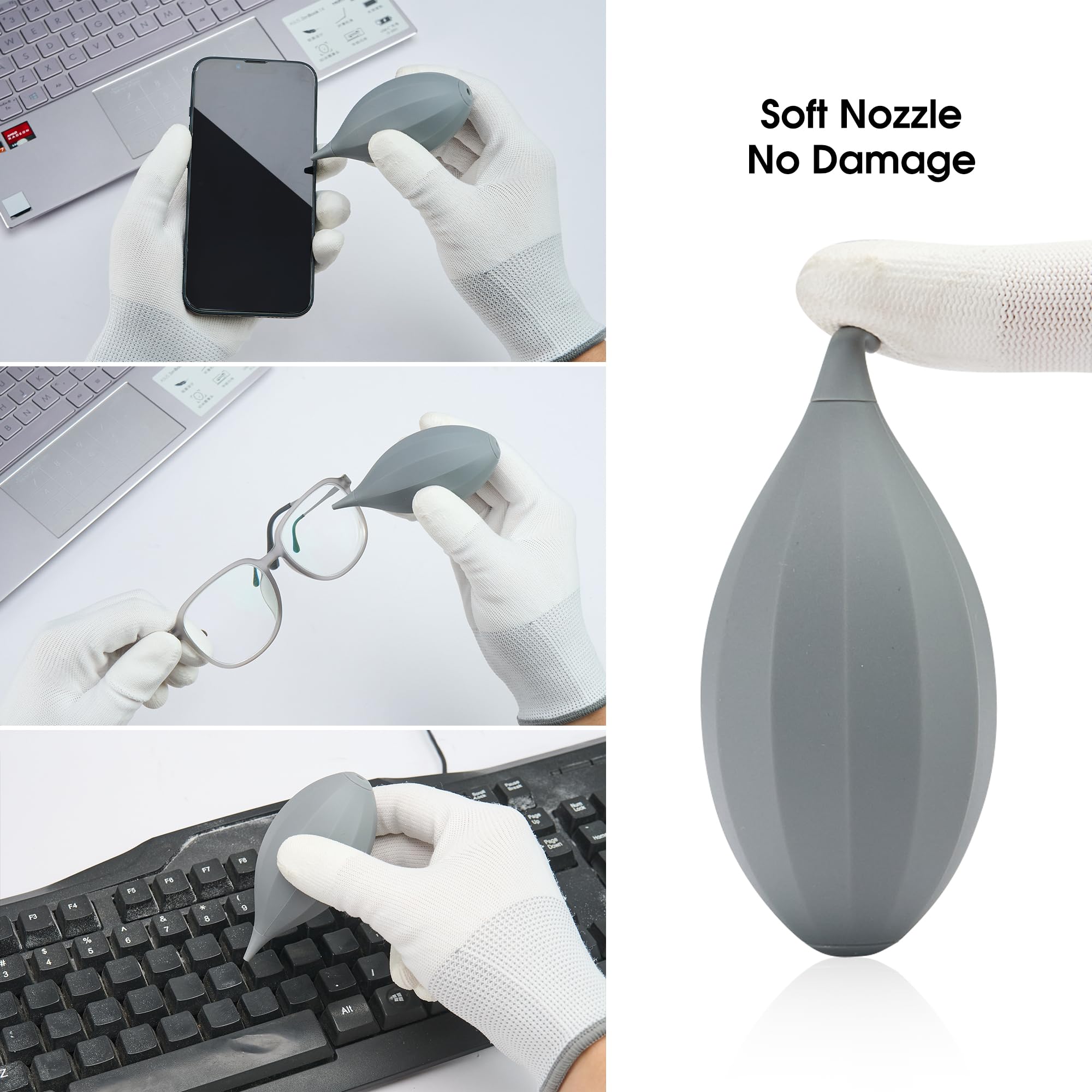 Vsgo 4 In 1 Camera Cleaning Kit With Lens Cleaning Air Blower Lens Brush Pen Microfiber Cleaning Cloths Compatible For Canon, Ni