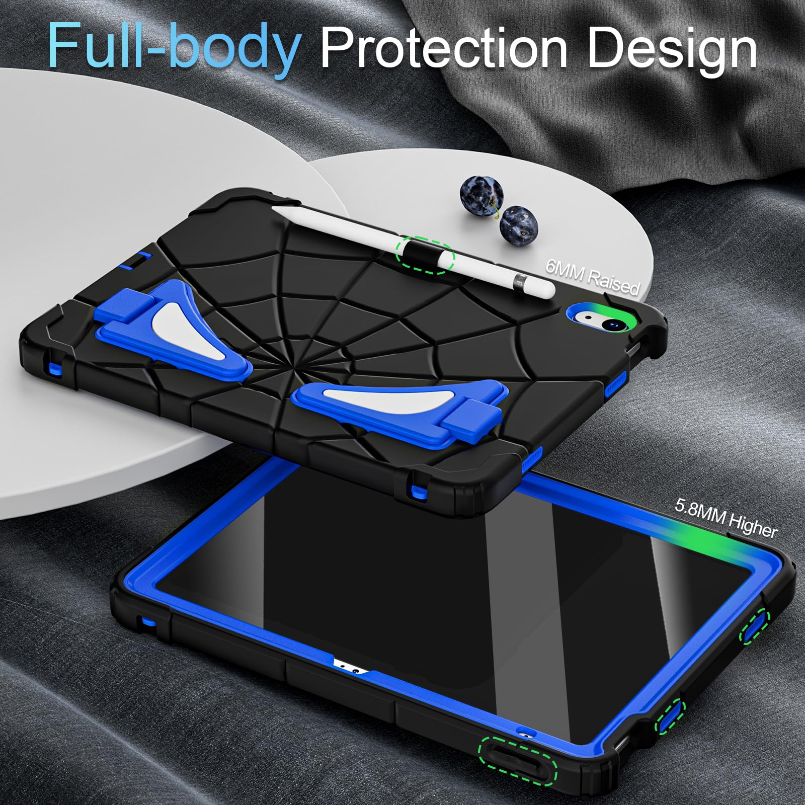 Auizotl Case For Ipad 10Th Generation Case 10.9 Inch,Kids Friendly 10Th Generation Ipad Cases With Screen Protector Shoulder Str