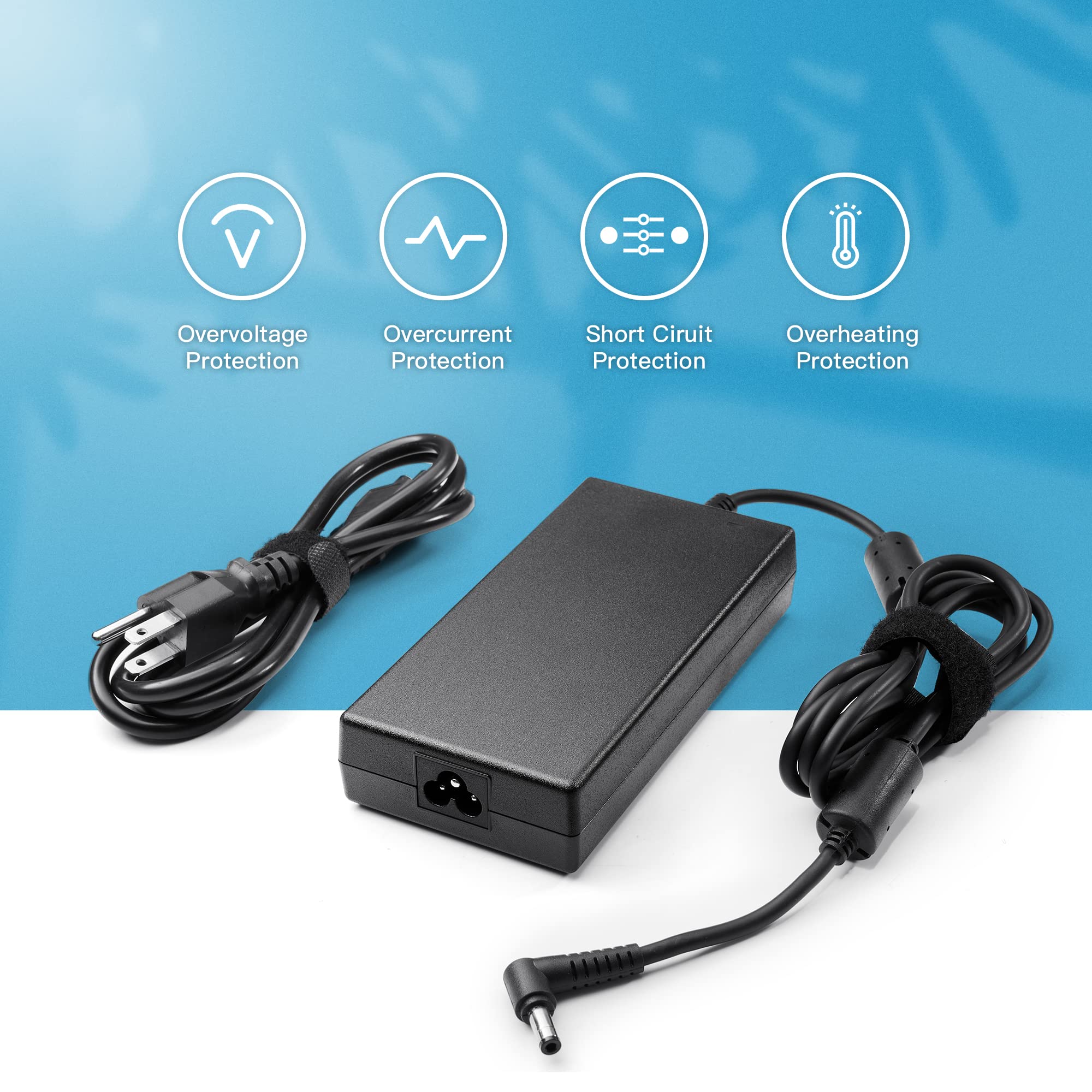 Ac Adapter For Msi Gaming Laptop Charger 180W 150W 120W, Msi Gf63 Gf75 Thin Power Cord