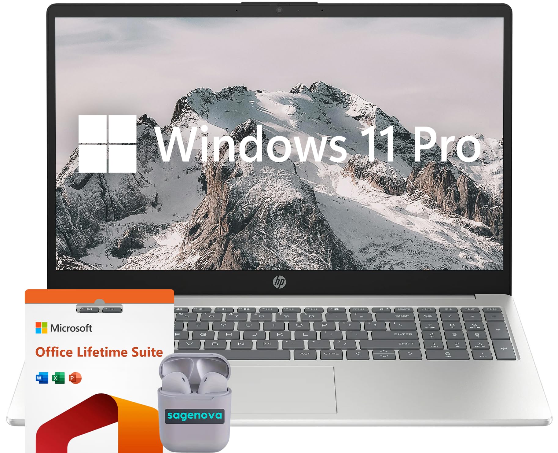 HP Laptop Computer, 15.6 FHD IPS LED Laptop 64GB RAM 2TB SSD, Intel Core i5-1235U Processor, Windows 11 Pro Laptop with Microsof