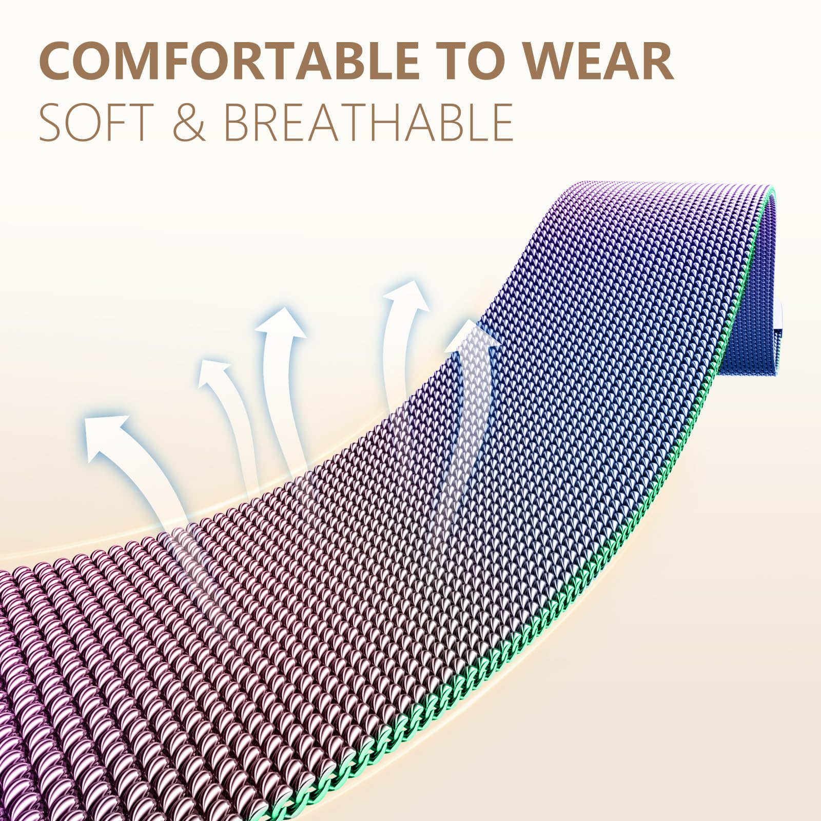 Dirrelo Band Compatible With Iwatch Bands For Women 40Mm 41Mm 42Mm 44Mm 45Mm 49Mm 38Mm, Metal Mesh Breathable Replacement Sport