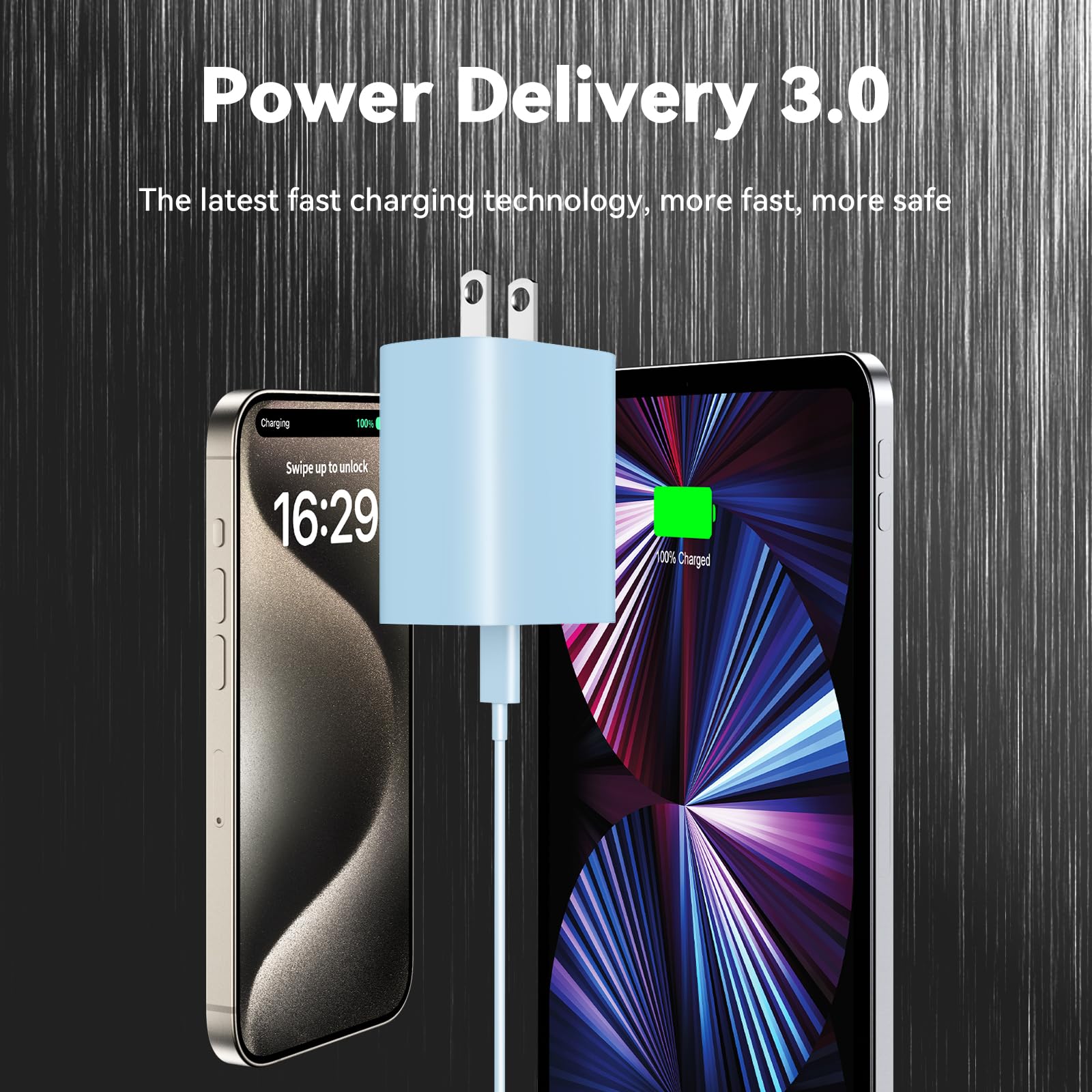 I Phone 16 Charger Fast Charging, 6Ft Usb C Long Cable Cord With I Phone 16 Promax Fast Charger Block 20W Wall Charger For I Pho