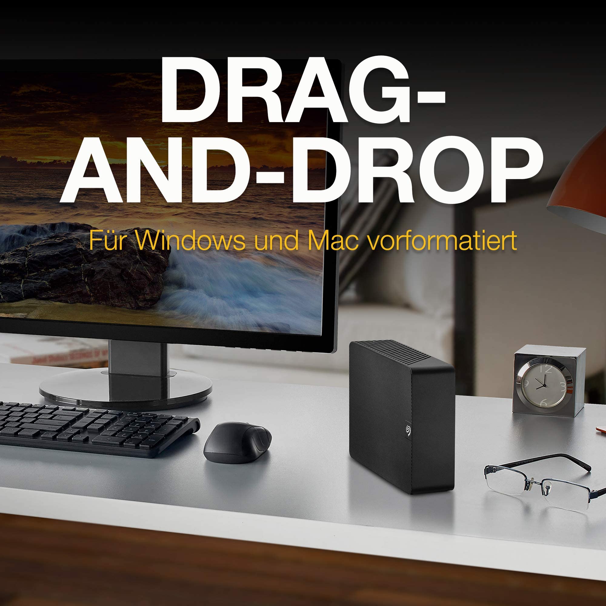 Seagate Expansion Desktop 14TB, External Hard Drive, USB 3.0, 2 Year Rescue Services (STKP14000400)