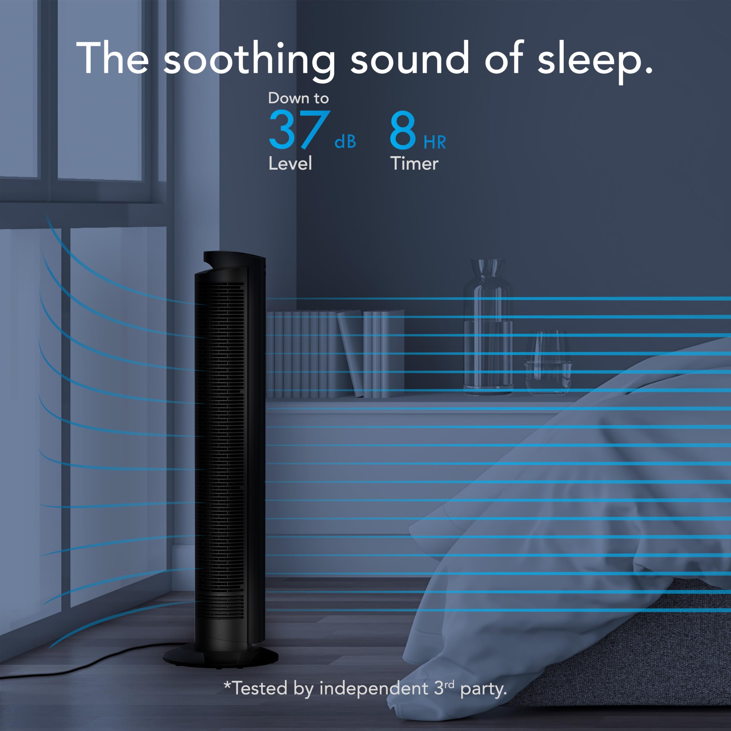 Vornado Ozi42 42'' Whole Room Air Circulator Tower Fan With Remote Control