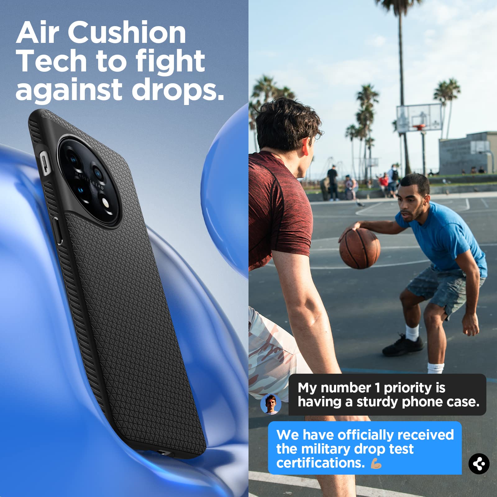 Spigen Liquid Air Designed For Oneplus 11 Case (2023) - Matte Black