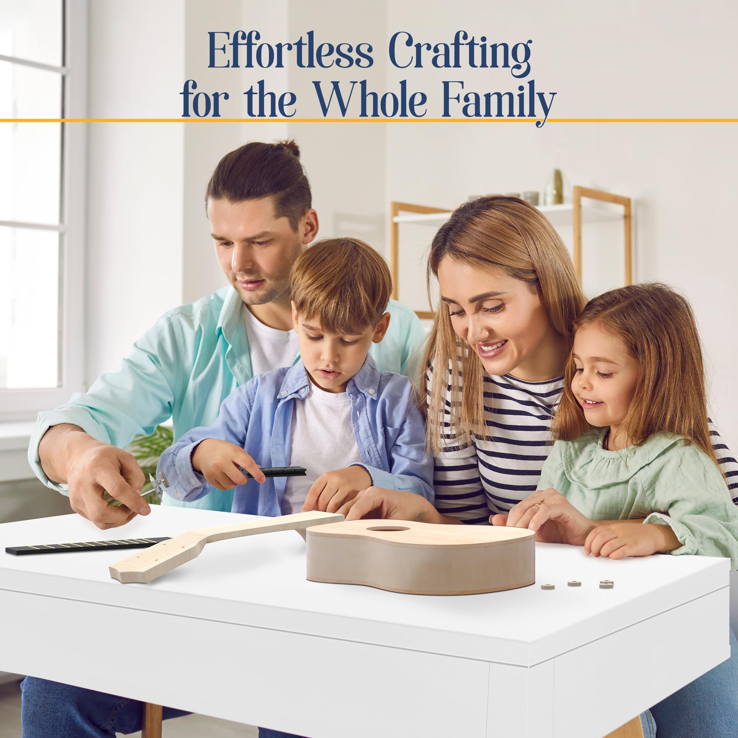 Diy Ukulele Kit Soprano (21Inch) Build Your Own Guitar Kit With Our Ukuleles Guitar Build Kit. Diy Ukelele Kit Has 33 Pieces For