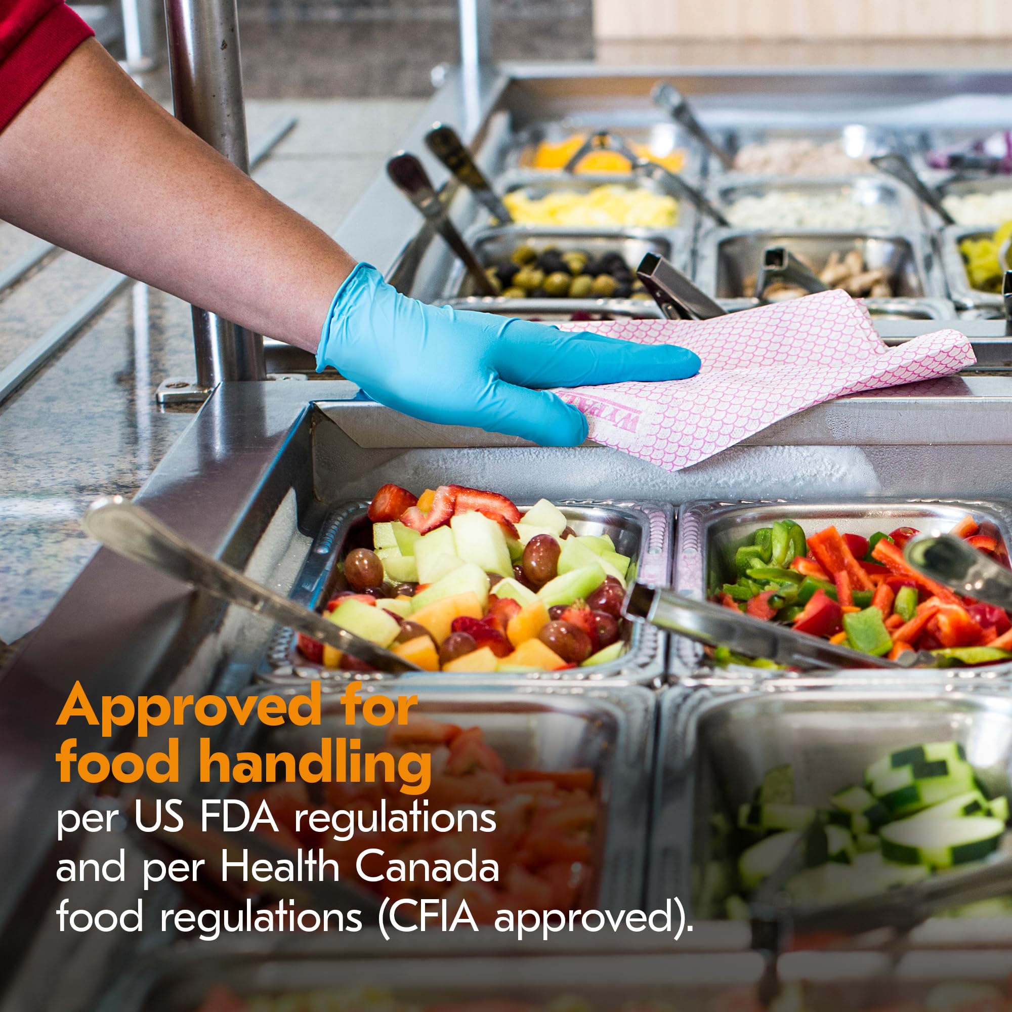 Kleenguard G10 Blue Nitrile Gloves (57372), Medium (Med.), Powder Free, 6 Mil, Ambidextrous, Thin Mil, 100 Count (Pack Of 10)