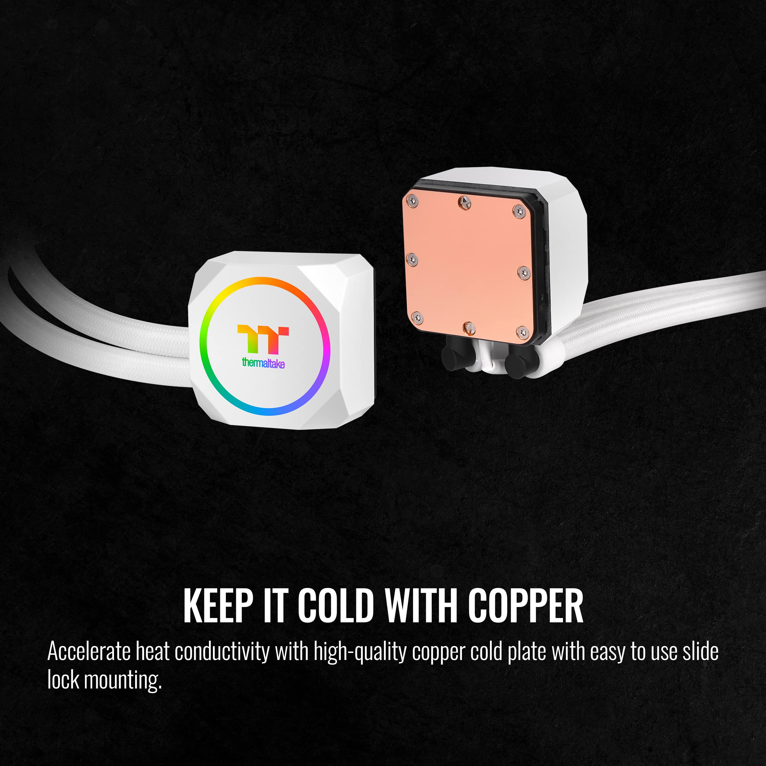 Thermaltake Th420 Argb Sync All-In-One Liquid Cooler Snow Edition, Amd(Am5/Am4) Intel(Lga 1700/1200), 420Mm High Efficiency Radi