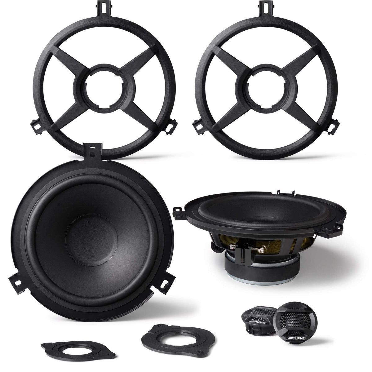Alpine Spv 65X Wra 2 Way Weather Resistant Speaker System For 2007 2018 Jeep� Wrangler Jk
