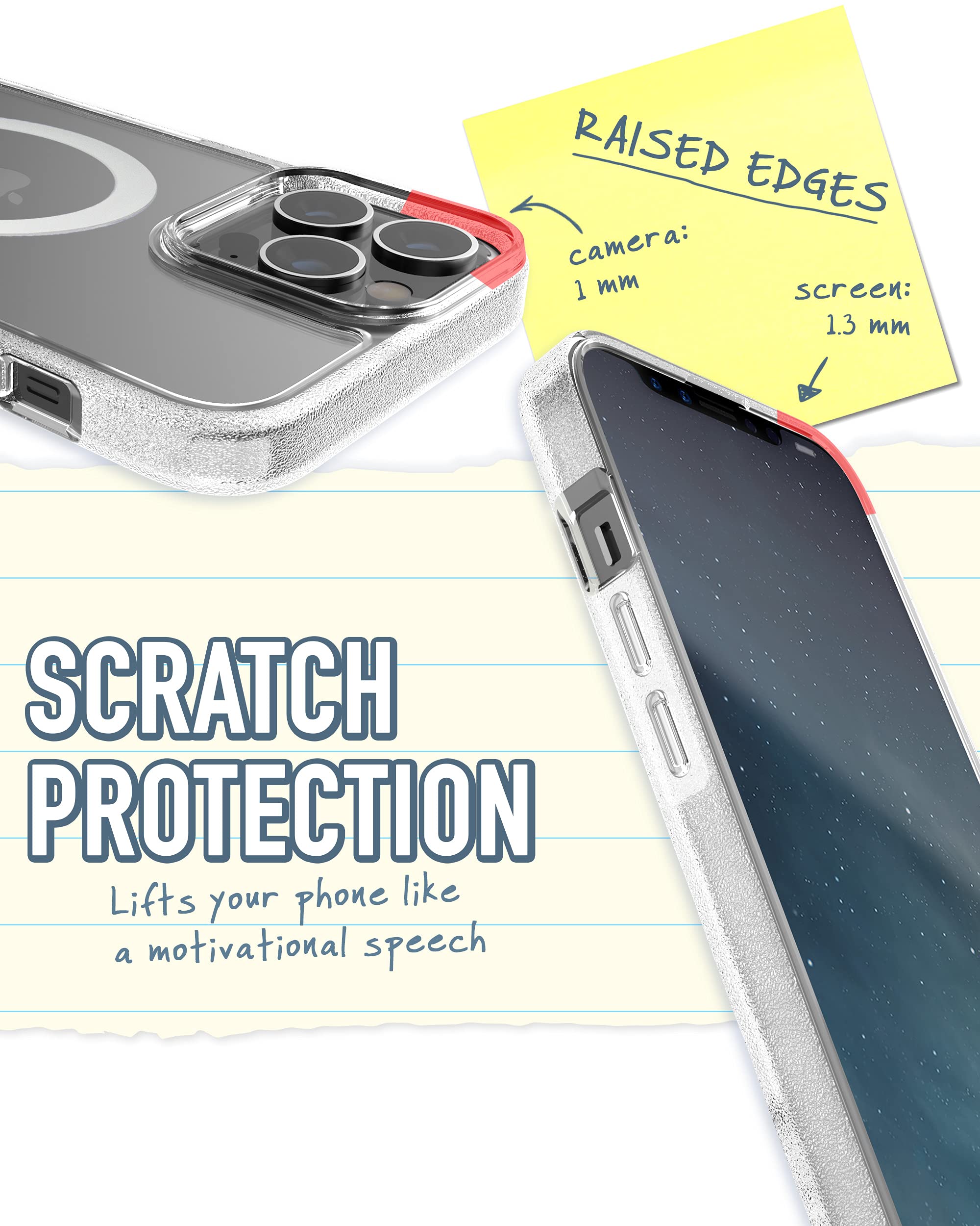Smartish Iphone 13 Pro Max Slim Case   Gripmunk Compatible With Magsafe [Lightweight + Protective] Thin Grip Cover   Nothin' To Hide