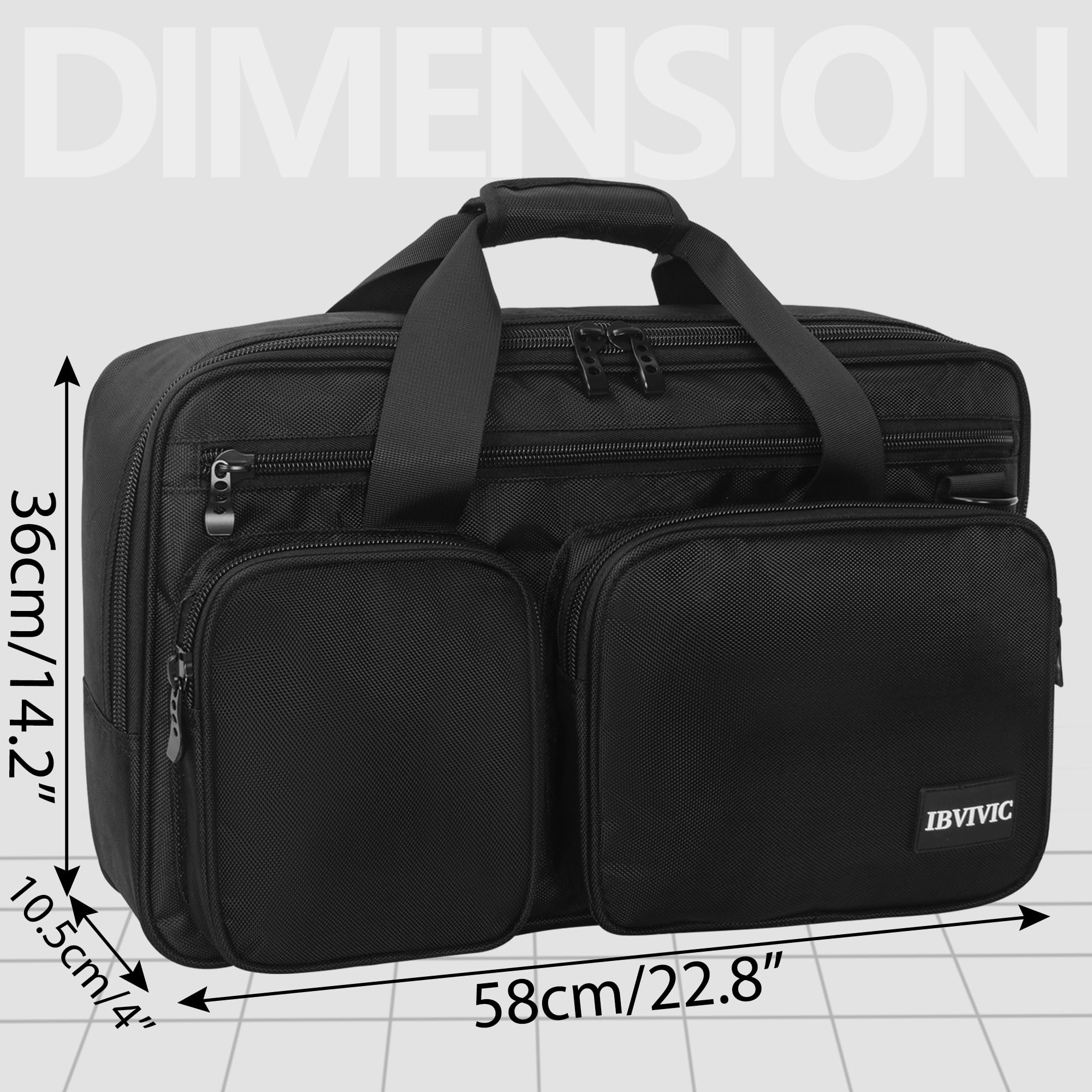 Ibvivic Protector Bag Oxford Storage Case, Fits Pioneer Ddj Sr/Sr2/Rr/Denon Mc4000/Numark Nvii/Mixtrack Pro 3 & Nv Platinum/Ddj-