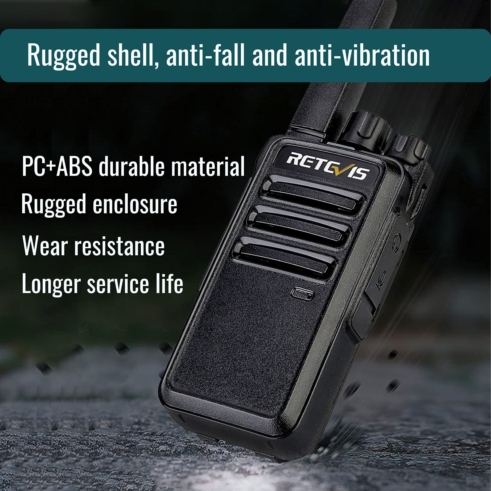 Retevis Rt68 Walkie Talkies Rechargeable, Portable Two Way Radios 6 Pack With Six Way Multi Gang Charger, Heavy Duty Walkie Talkie For Adults, Hands Free, Long Range, For School Restaurant Farm