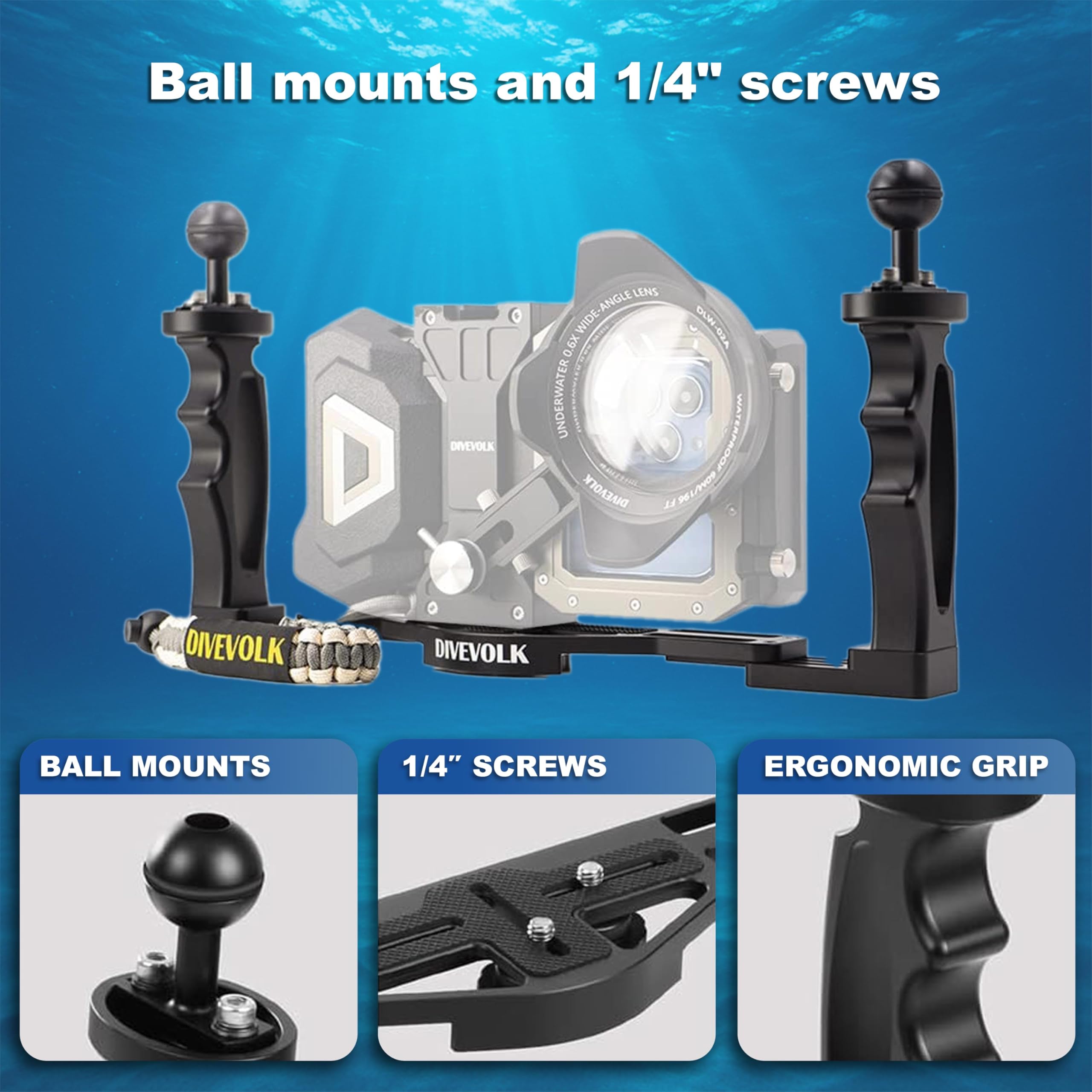 Divevolk Dual Handle Tray For Seatouch 4 Max Housing