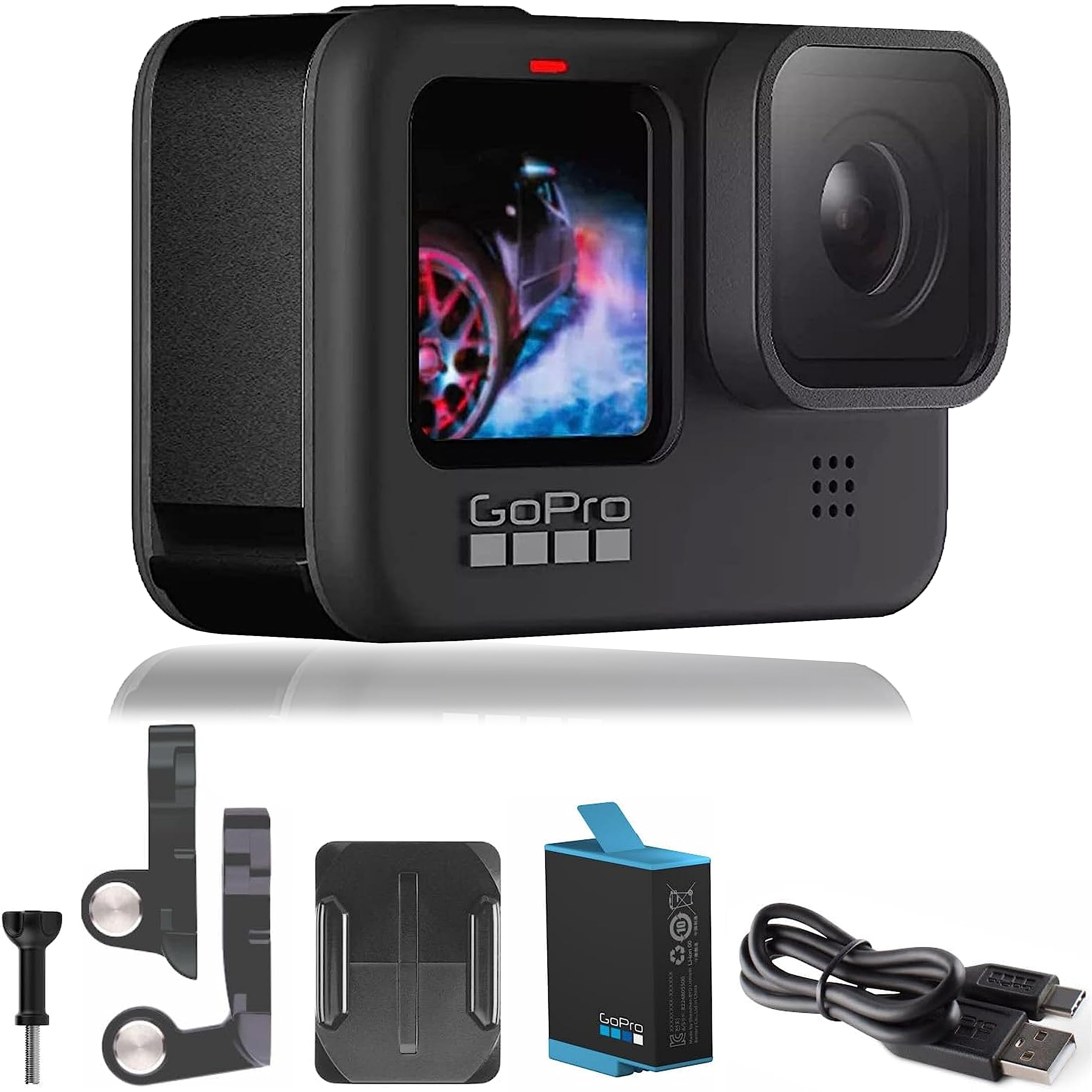 GoPro HERO9 Black - E-Commerce Packaging - Waterproof Action Camera with Front LCD and Touch Rear Screens, 5K Ultra HD Video, 20