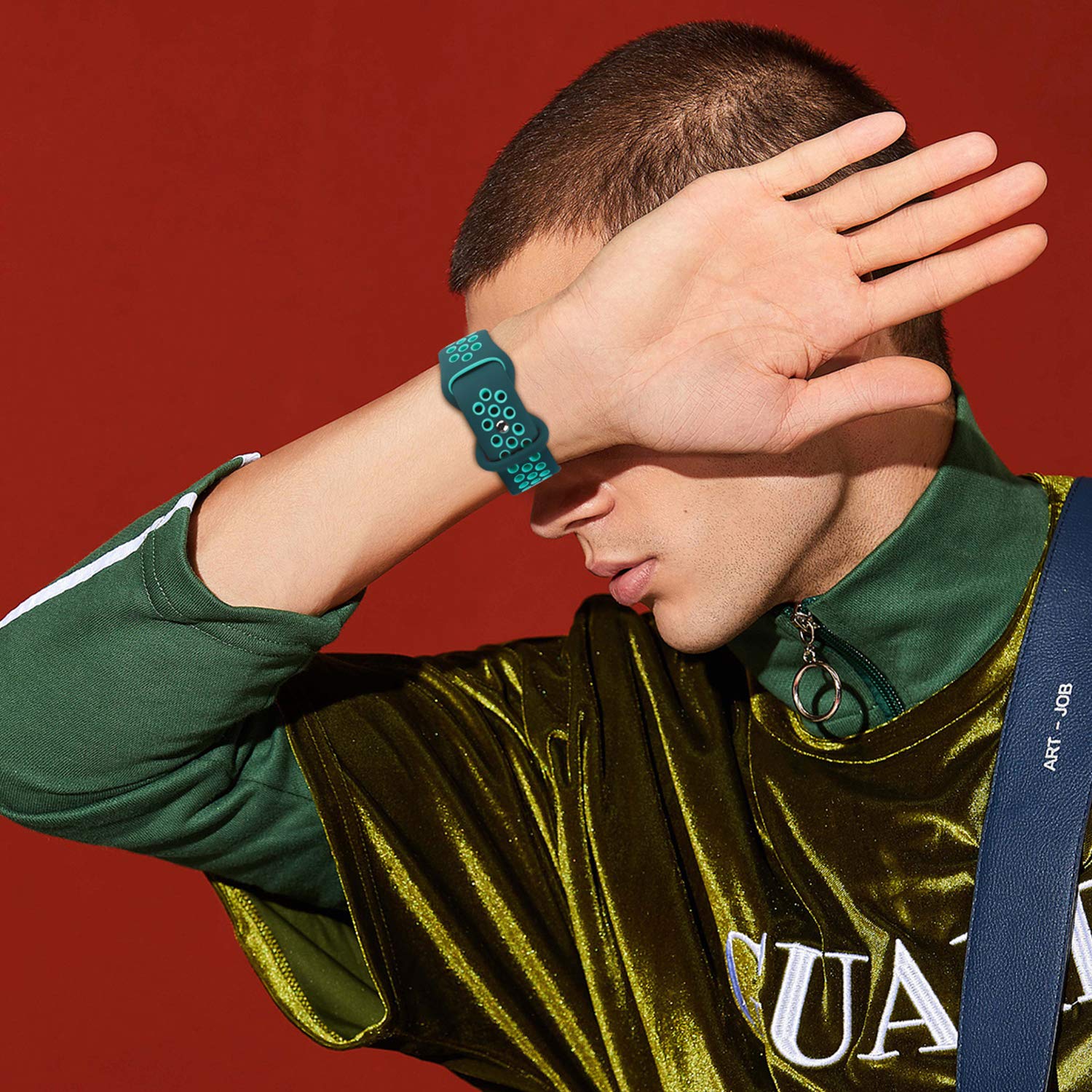 Sport Bands Compatible For Apple Watch Bands 38Mm/40Mm/41Mm/42Mm Series 10,Soft Silicone Sport Women Men Replacement Strap Compa