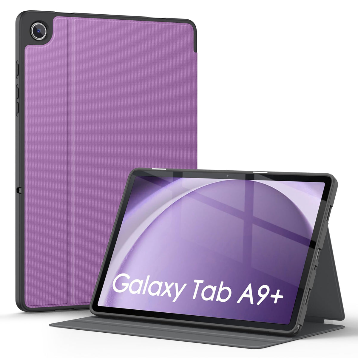 Soke Case For Galaxy Tab A9+/A9 Plus 11 Inch 2023, Shock Proof Smart Folio Stand Case, Multi  Viewing Angles, Soft Tpu Back Cover For Samsung Galaxy Tab A9+ Tablet [Sm X210/X216/X218], Violet