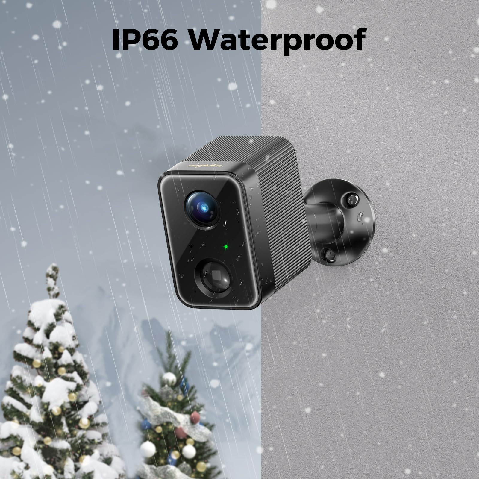 Arpha Wireless Outdoor Security Camera K03, 1080P Indoor And Outdoor Cameras For Home Security, 2.4G Wifi Camera With Ip66 Water