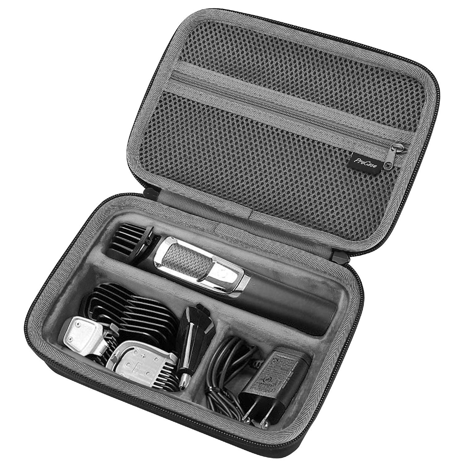 Procase Hard Travel Case For Multigroom Series 3000 5000 7000 Mg3750 Mg5750/49 Mg7750/49 Men'S Electric Trimmer Shaver And Attac
