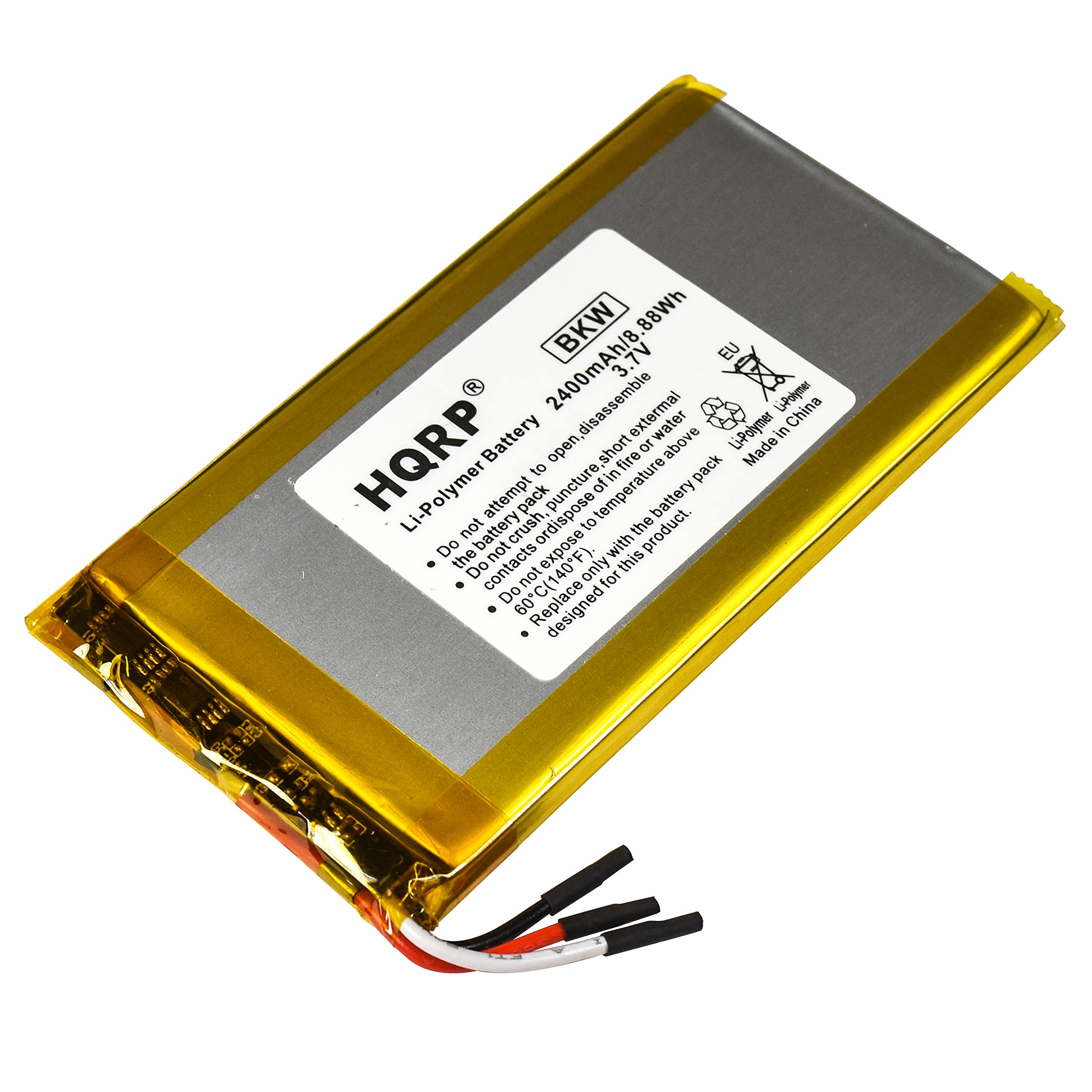 Hqrp 2400Mah Battery Compatible With Rand Mcnally Tnd 740 Truck Gps Navigator Mlp454094 890212200 10J G Tnd74O Tnd 74O