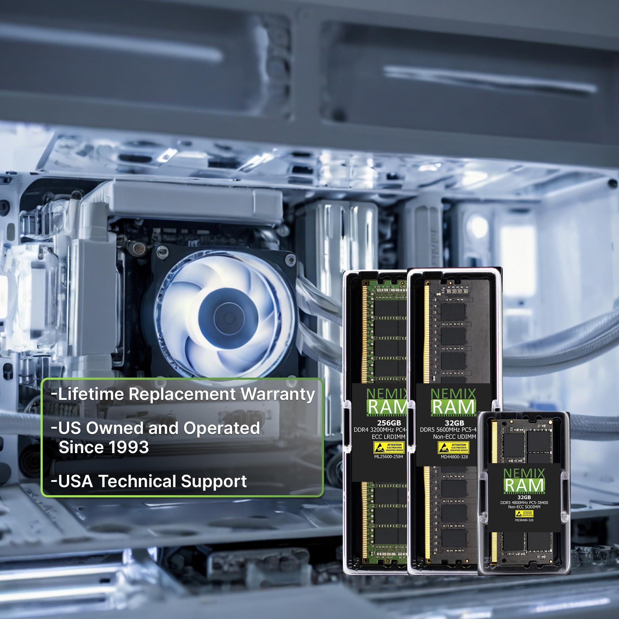 NEMIX RAM 32GB (2X16GB) DDR4 3200MHz 260-Pin SODIMM PC Laptop Memory Kit Black