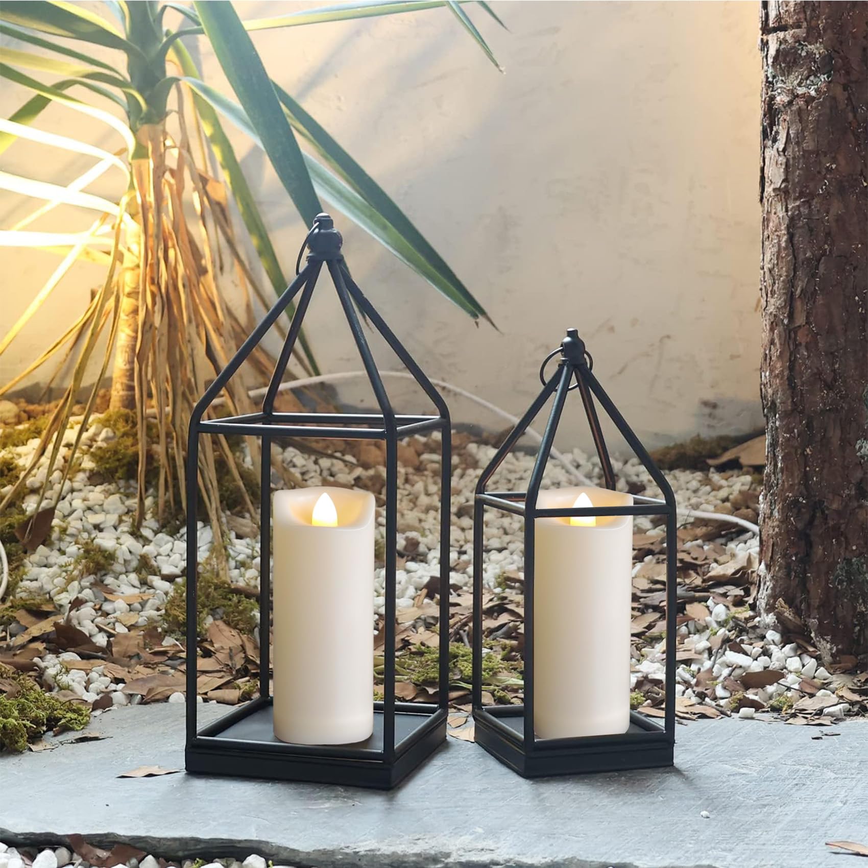2''X5'' Outdoor Led Battery Operated Candles With Timer/Remote Plastic Flickering Waterproof Flameless Candles Wedding Party Hal