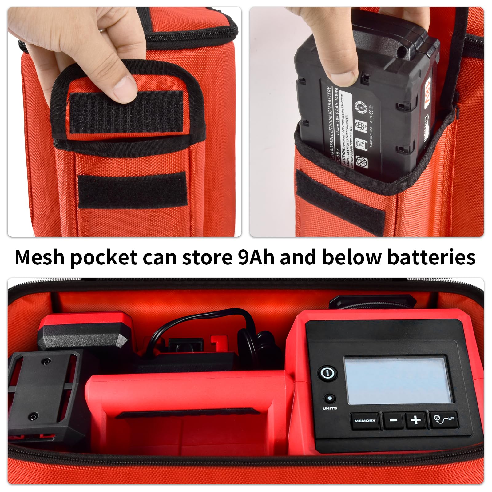 Air Compressor Bag Compatible With Milwaukee M18 Inflator 2848 20/2771 20, Air Pump Carrying Box For Milwaukee Tools,Storage Hol