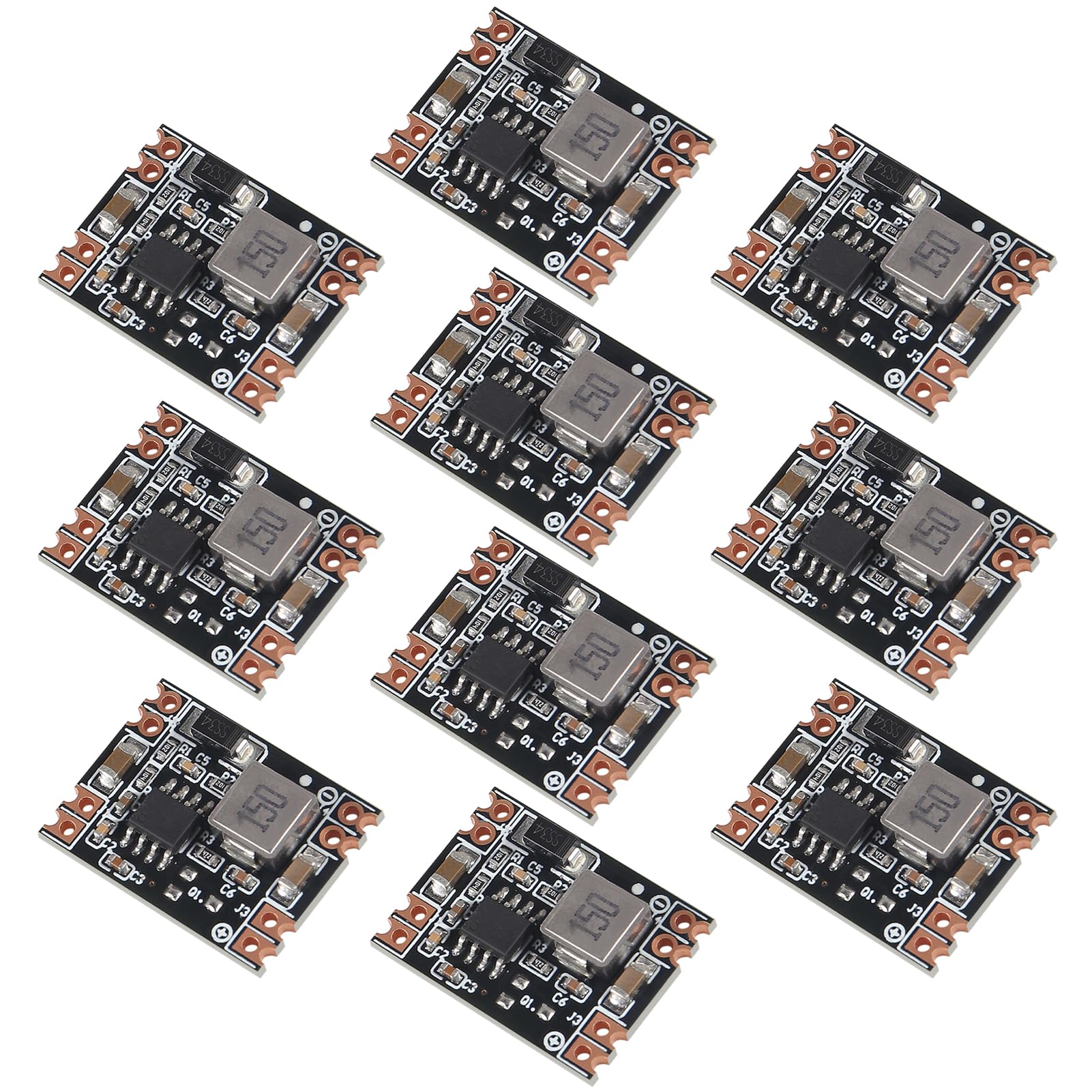 Aitrip 3.3V 5V 9V 12V Power Module Adjustable Mp1584En Dc Dc 3A Power Step Down Descending Output Module Lm2596(12V Output)