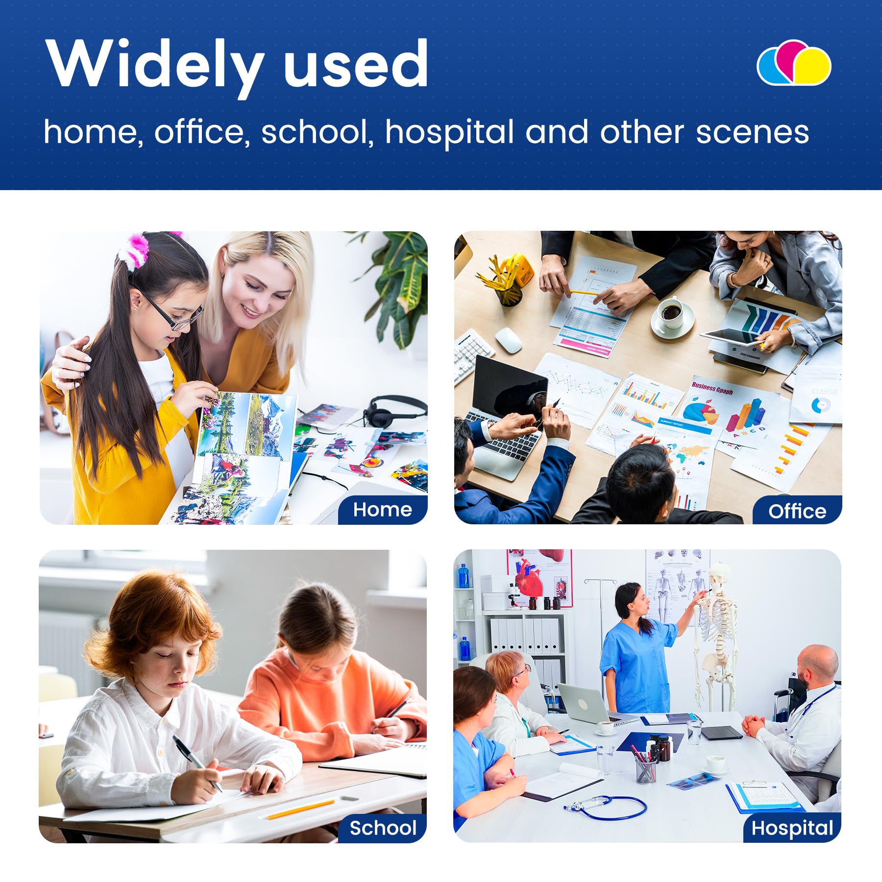 Dr223Cl Drum Unit Set 4 Pack Replacement For Brother Dr-223Cl Dr223Cl Mfc-L3710Cw Mfc-L3770Cdw Mfc-L3750Cdw Hl-L3270Cdw Hl-L3290