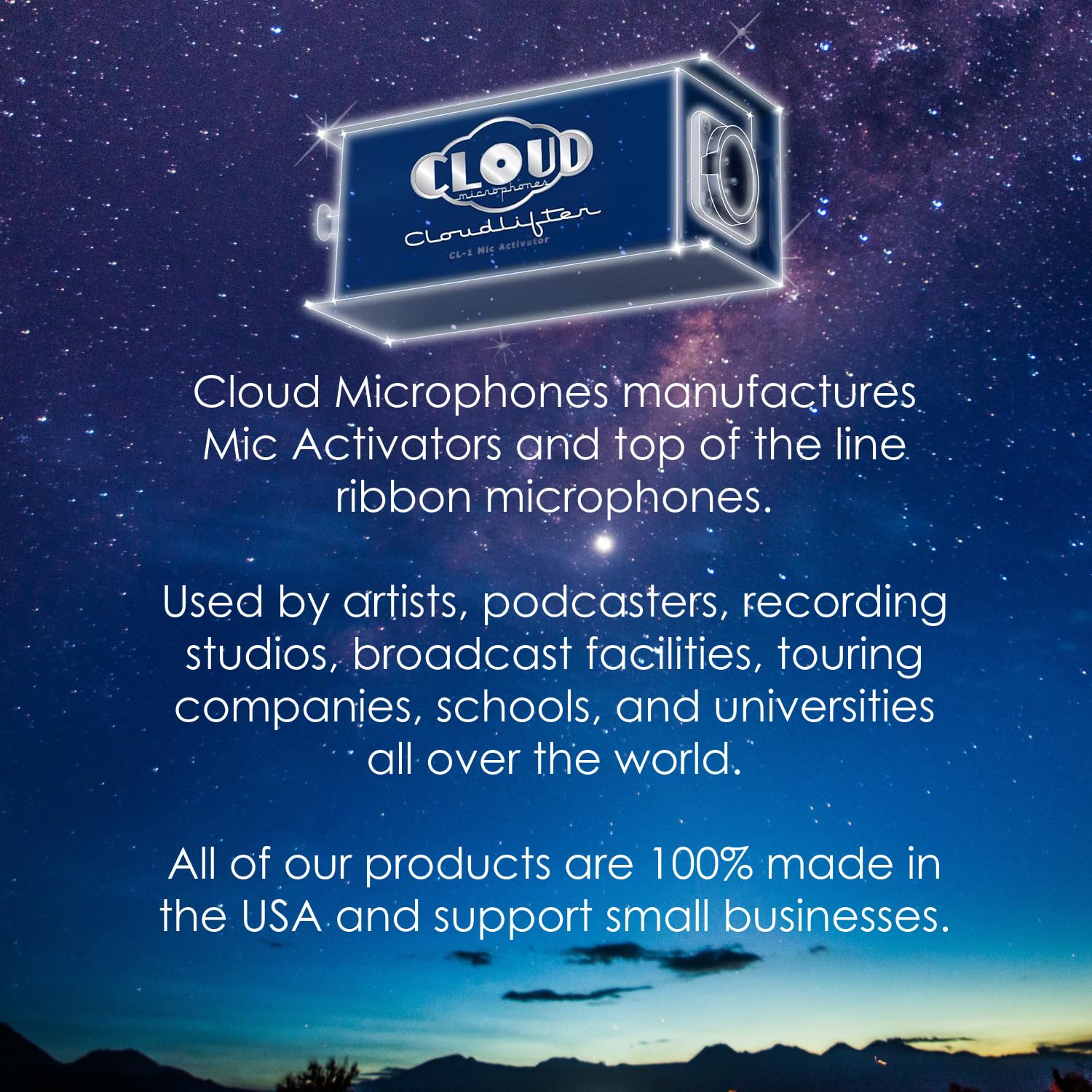 Cloud Microphones   Cloudlifter Cl 1 Mic Activator   Ultra Clean Microphone Preamp Gain   Usa Made