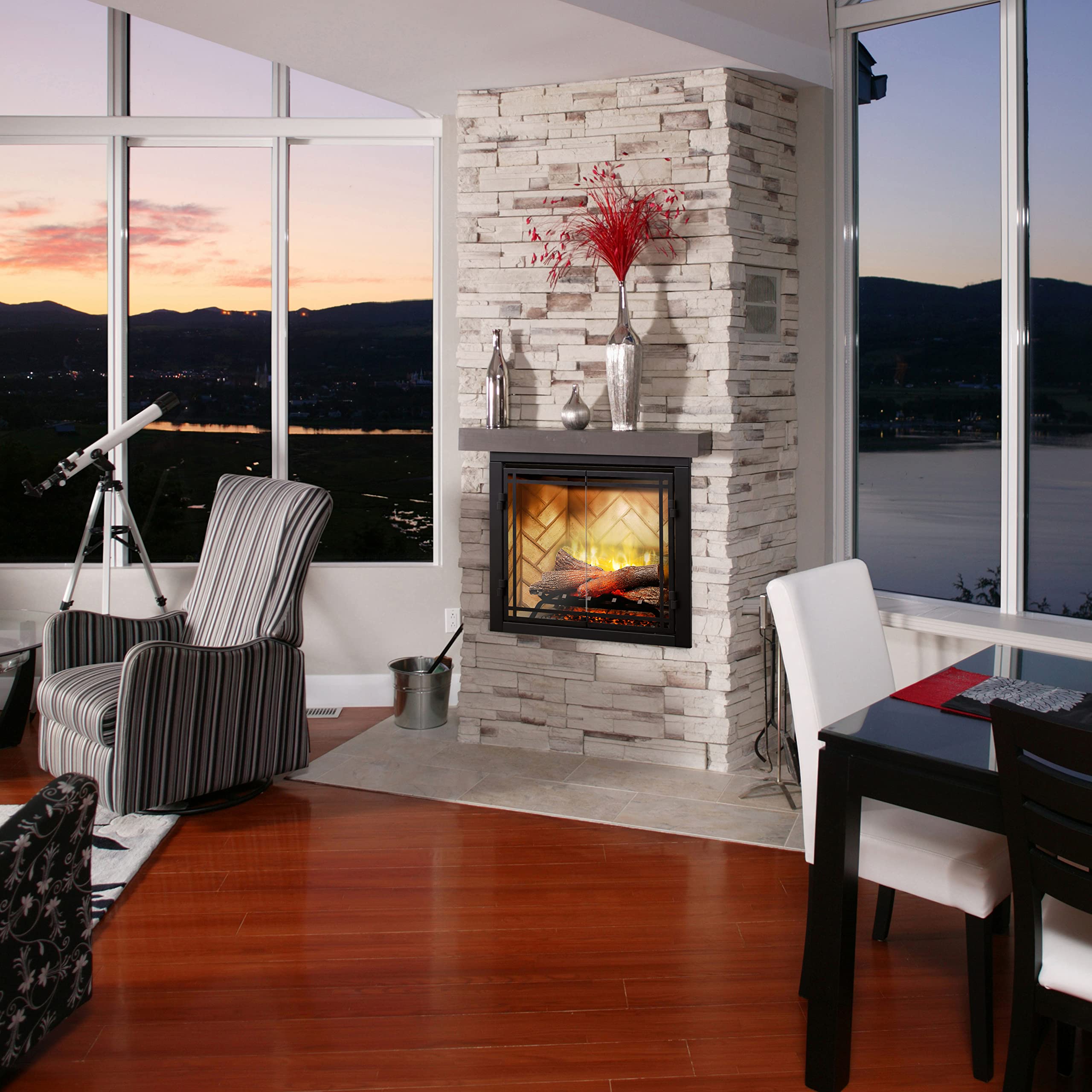 Dimplex Revillusion� 30' Built In Electric Firebox (Model: Rbf30), 4435/6739/8786 Btu, 120/208V/240 Volt, 1375/1975/2575 Watt, Black