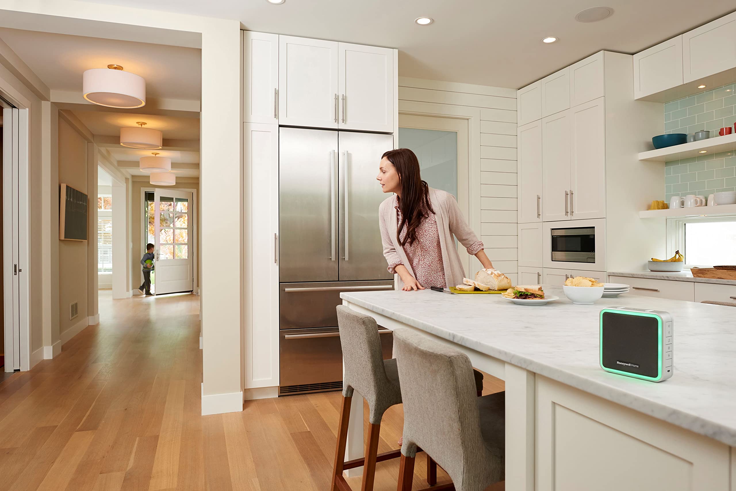 Honeywell Home Rdwl917Ax2000/E Doorbell Portable Wireless Doorbell & Push Button-9 Series, Blue