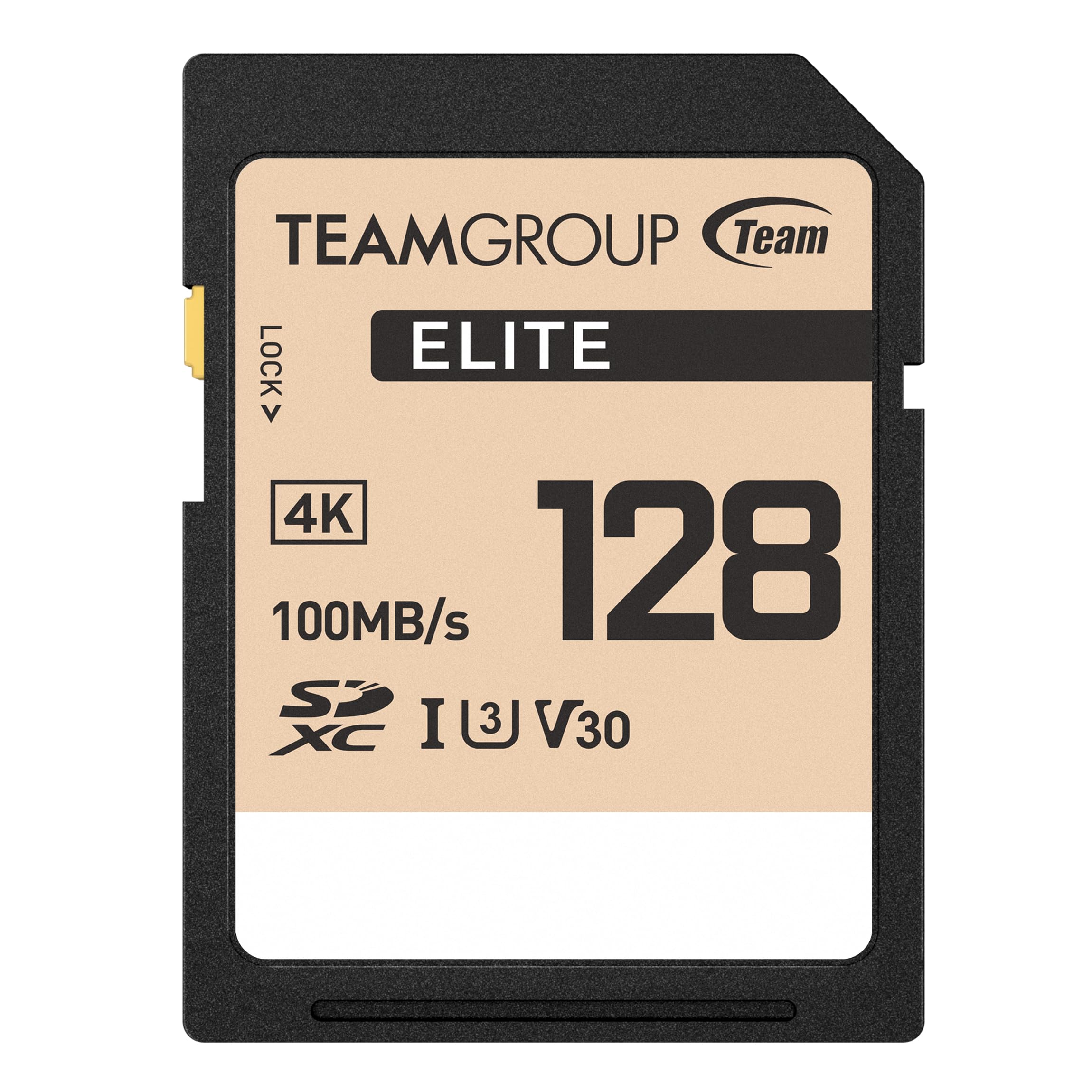 Teamgroup Elite 128Gb Uhs I U3 V30 Uhd Read Speed Up To 100Mb/S Sdxc High Speed 4K Memory Card Compatible With Canon Sony Nikon Panasonic Fujifilm Digital Camera Tesdxc128Giv3069