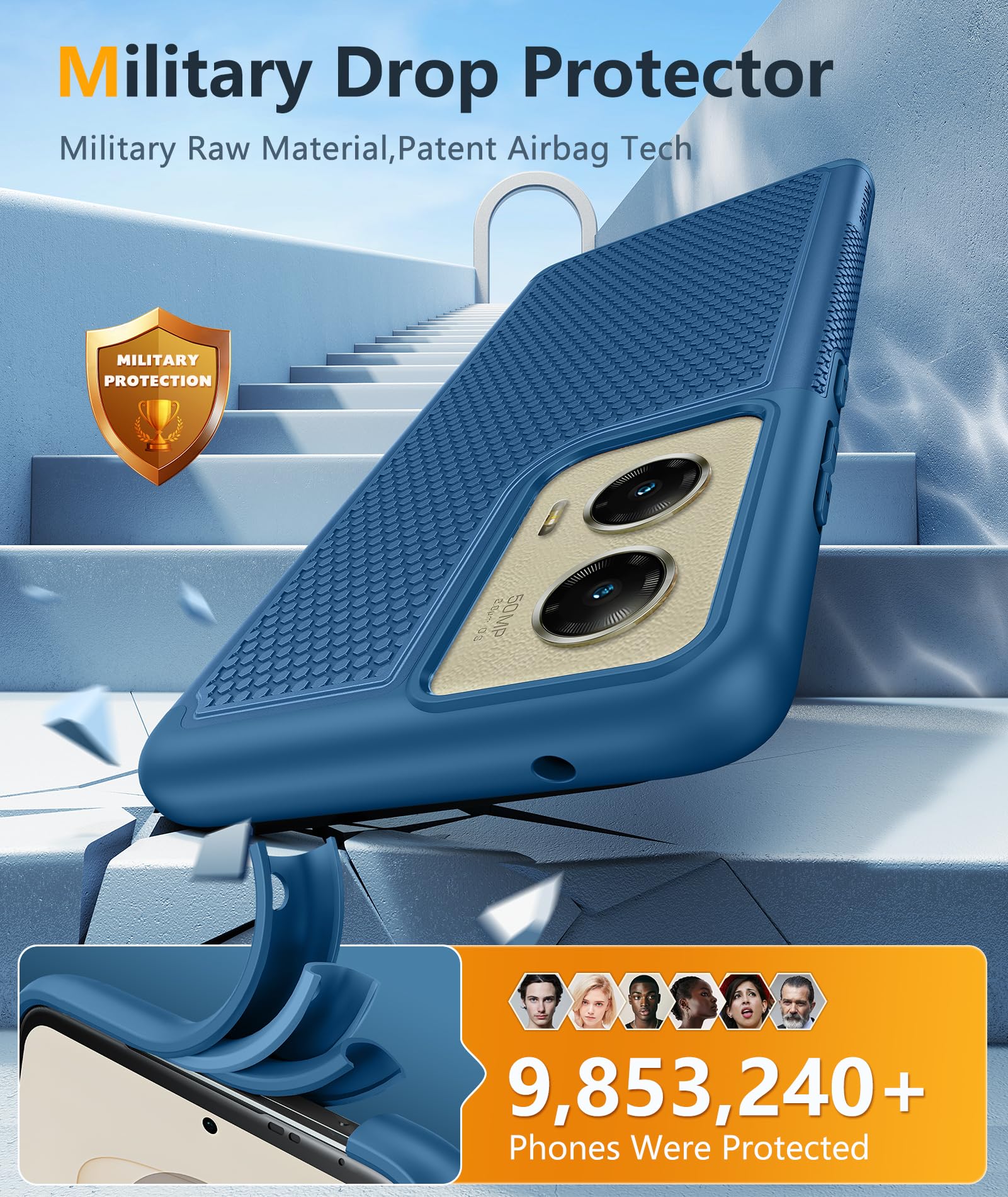 Fntcase For Motorola Moto G Stylus 5G 2024 Case: Dual Layer Protective Heavy Duty Cell Phone Cover Shockproof Rugged With Non Sl