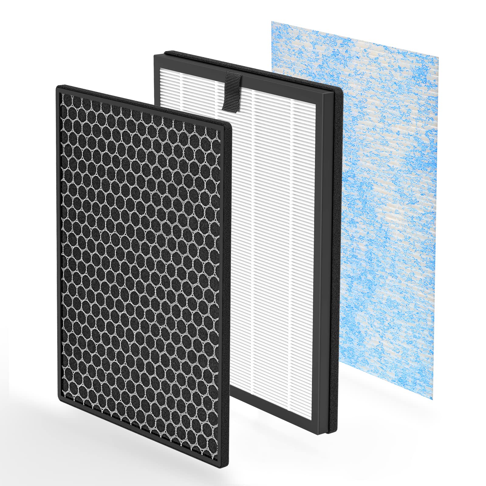 Isingo Airmax8L True Hepa Replacement Filter For Okaysou Airmax8L Air Purifier, 3 In 1Blue Ultra Filter True Hepa Filter & 2 In 