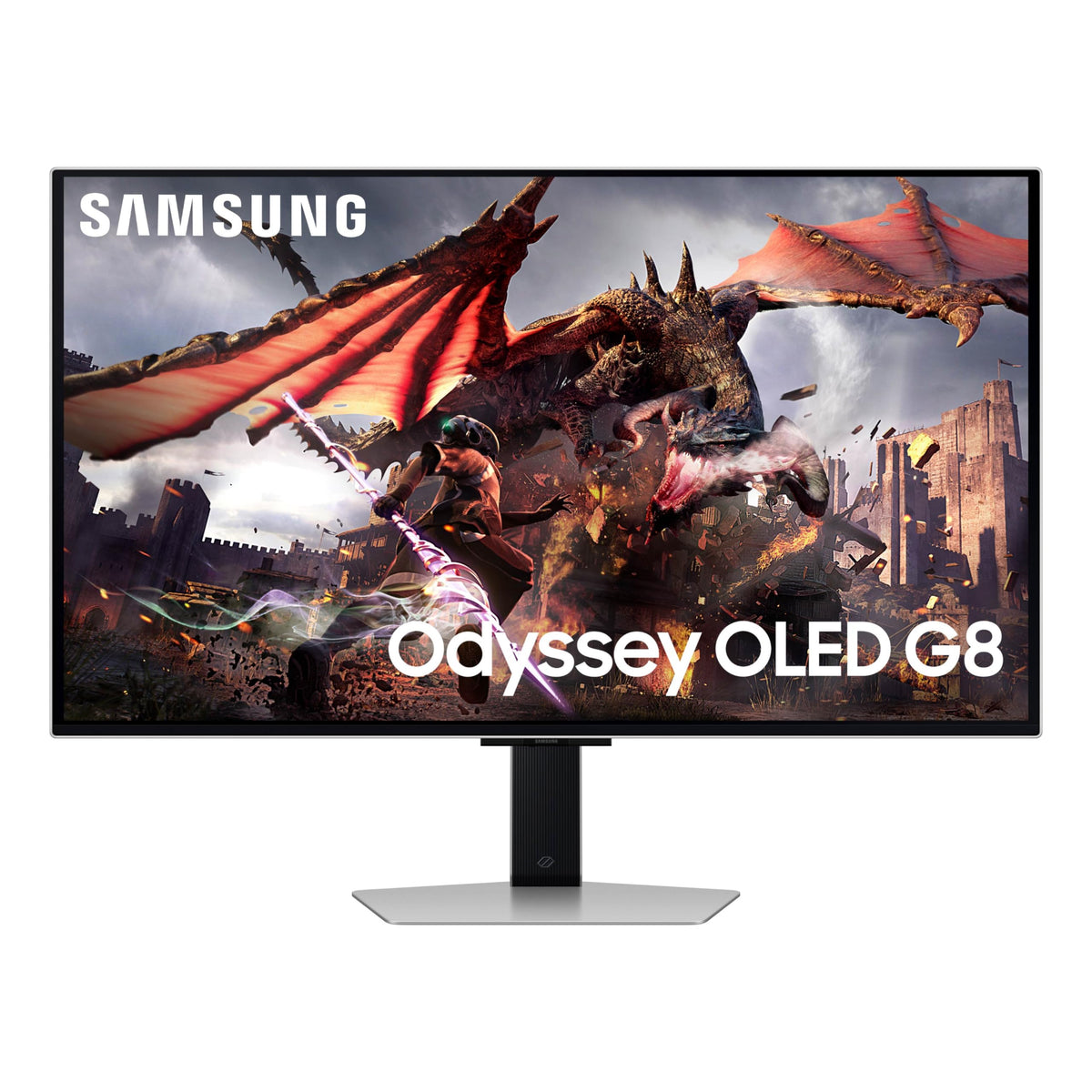 Samsung 32 Inch Odyssey Oled G8 (G80Sd) Series 4K Uhd Smart Gaming Monitor, 240Hz 0.03Ms, G Sync Compatible, Glare Free Display,