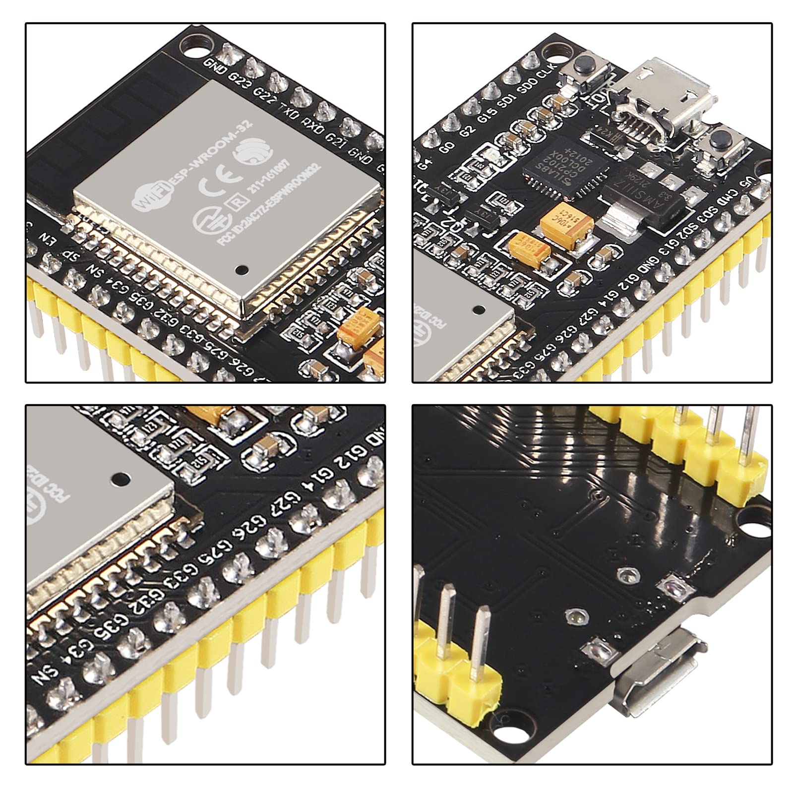 4Pcs Esp32 38Pin Development Board Esp 32S Microcontroller Processor Integrated 2 In 1 Microcontroller Esp Wroom 32 Chip Cp2102