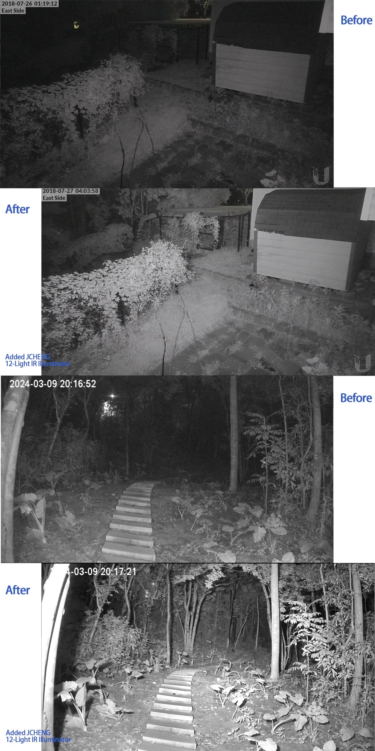 Jcheng Infrared Light 12 Led Ir Illuminator Long Range For 850Nm Night Vision Security Camera And Vr Systems