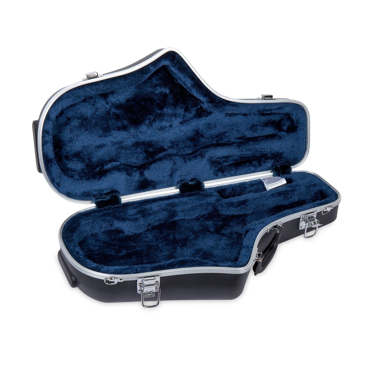 Crossrock Alto Saxophone Case, With Removable Shoulder Strap, Accessories Pocket, Locking Latch -Black (Cra860Asbk)