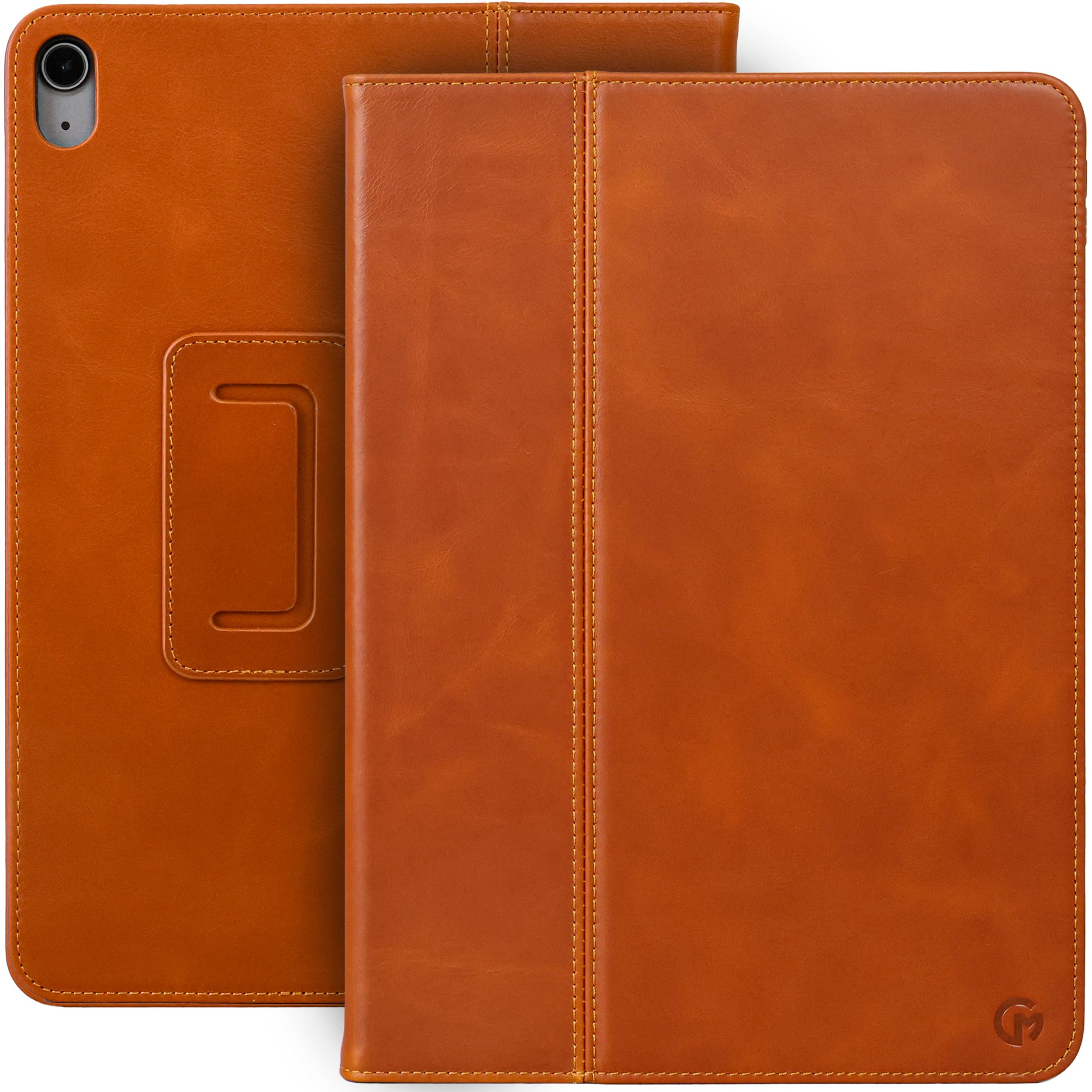 Casemade Real Leather Case Compatible With Ipad 10.9    10Th Gen (2022)   Full Grain Leather Cover, Auto Sleep/Wake, Dual Stand 