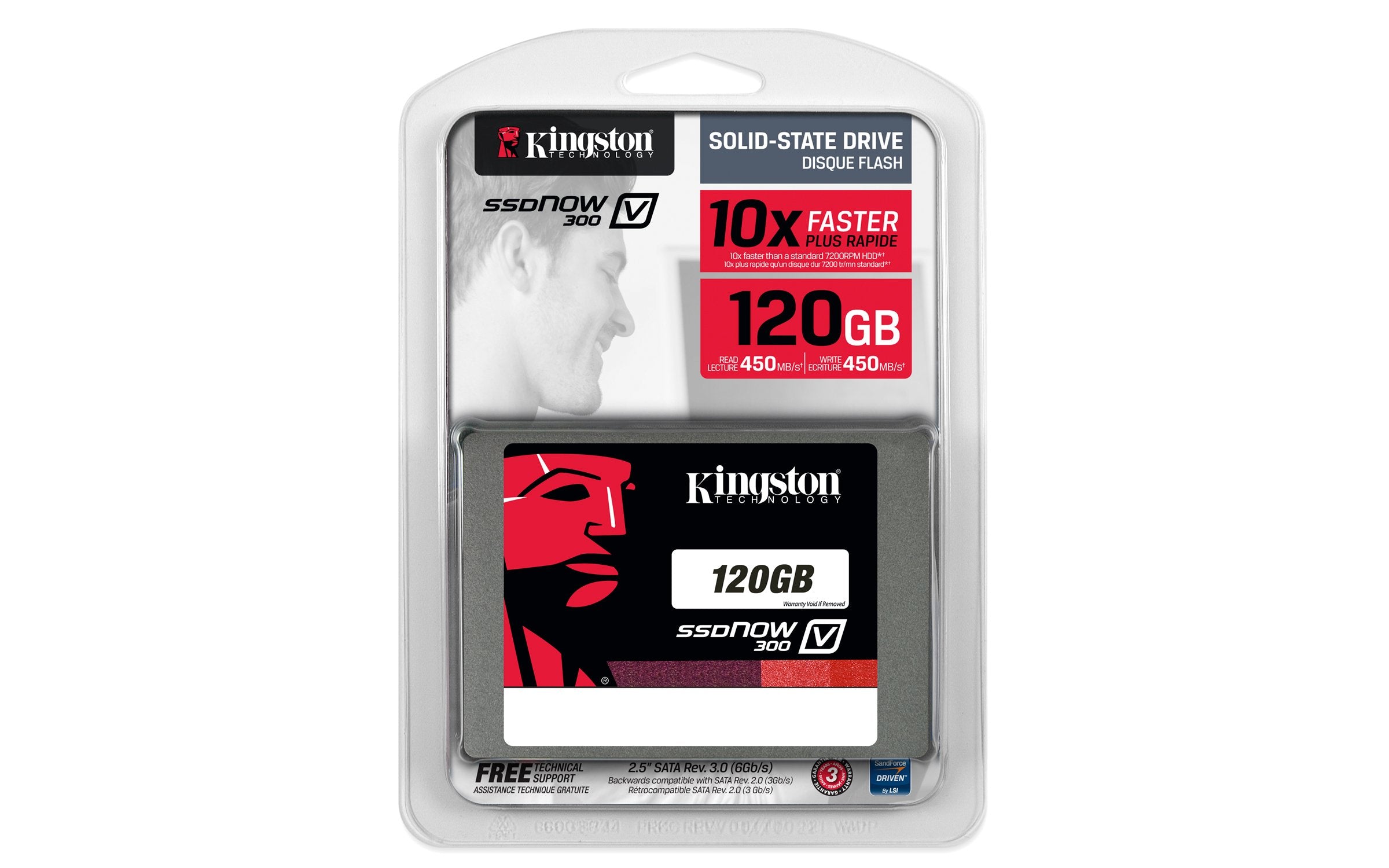 Kingston Digital 120Gb Ssdnow V300 Sata 3 2.5 (7Mm Height) Solid State Drive (Sv300S37A/120G)