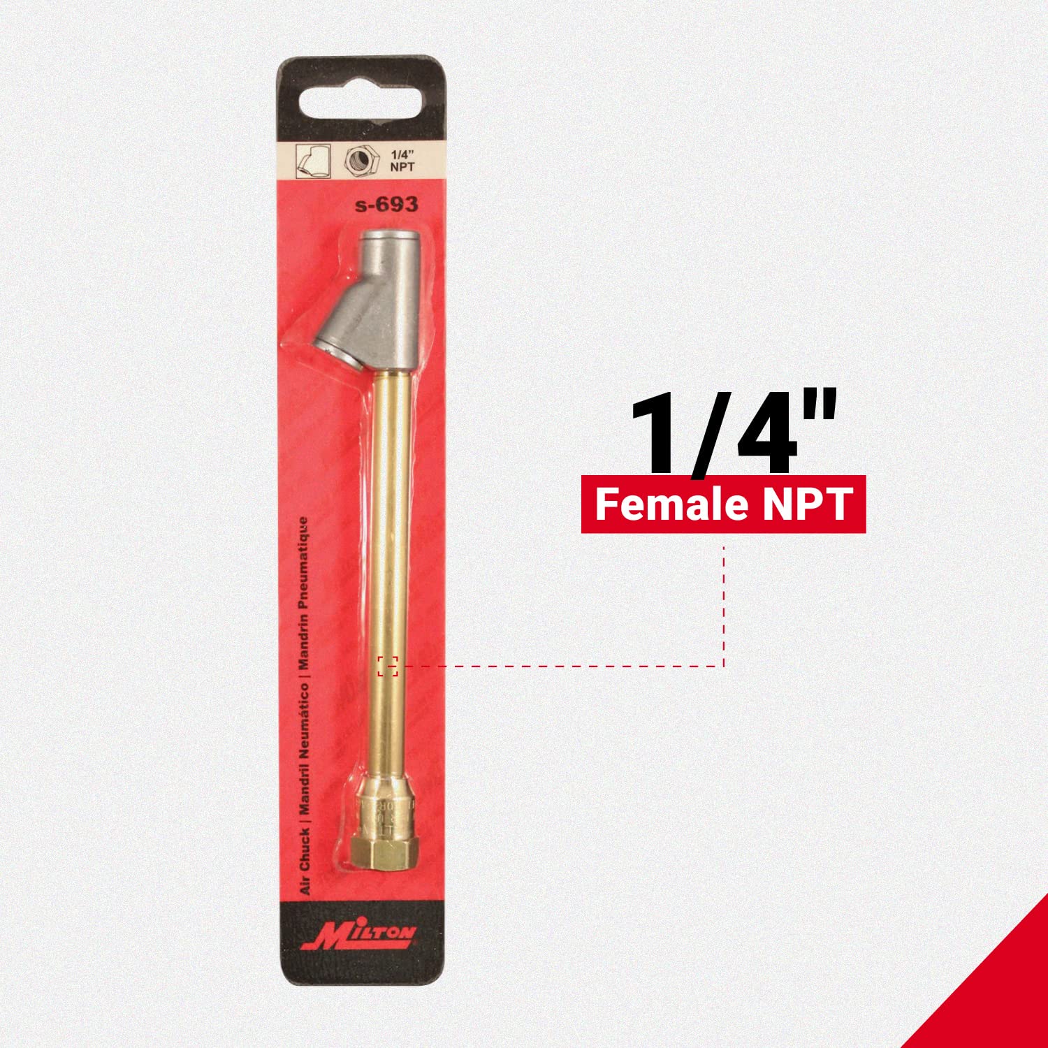 Milton Dual Head Straight Foot Air Chuck Part No: A S 693